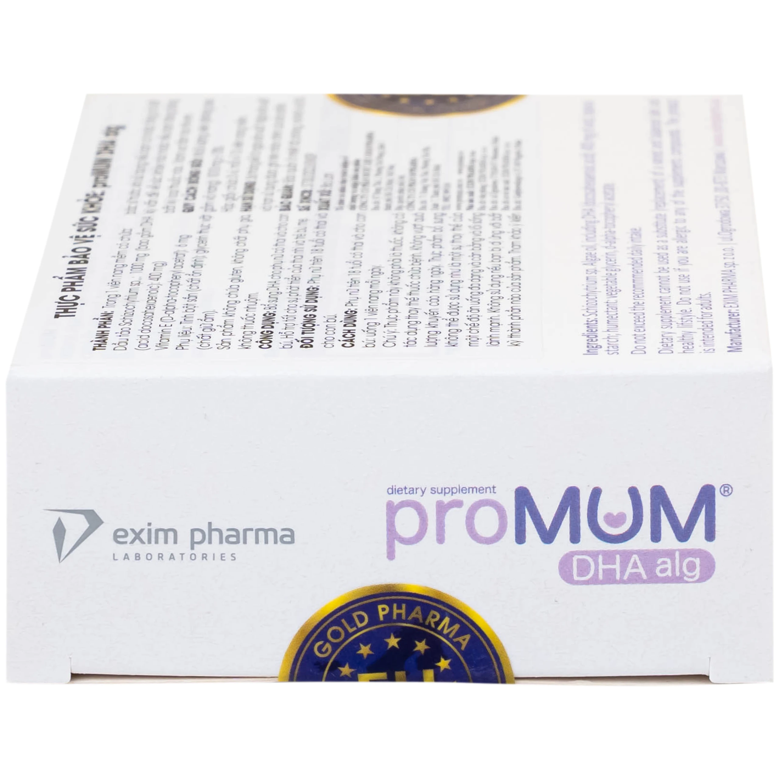 Viên uống bổ sung DHA cho phụ nữ có thai và cho con bú proMUM DHA Alg (3 vỉ x 10 viên)