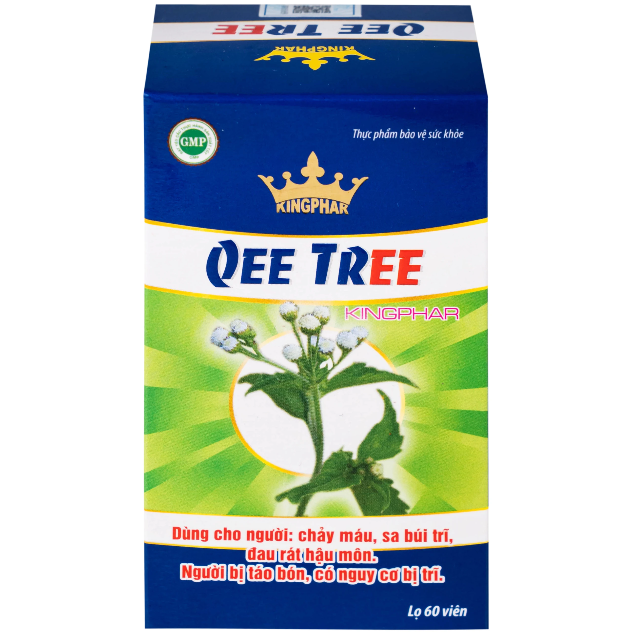 Viên uống hỗ trợ nhuận tràng, hạn chế nguy cơ bị trĩ Qee Tree Kingphar (60 viên)