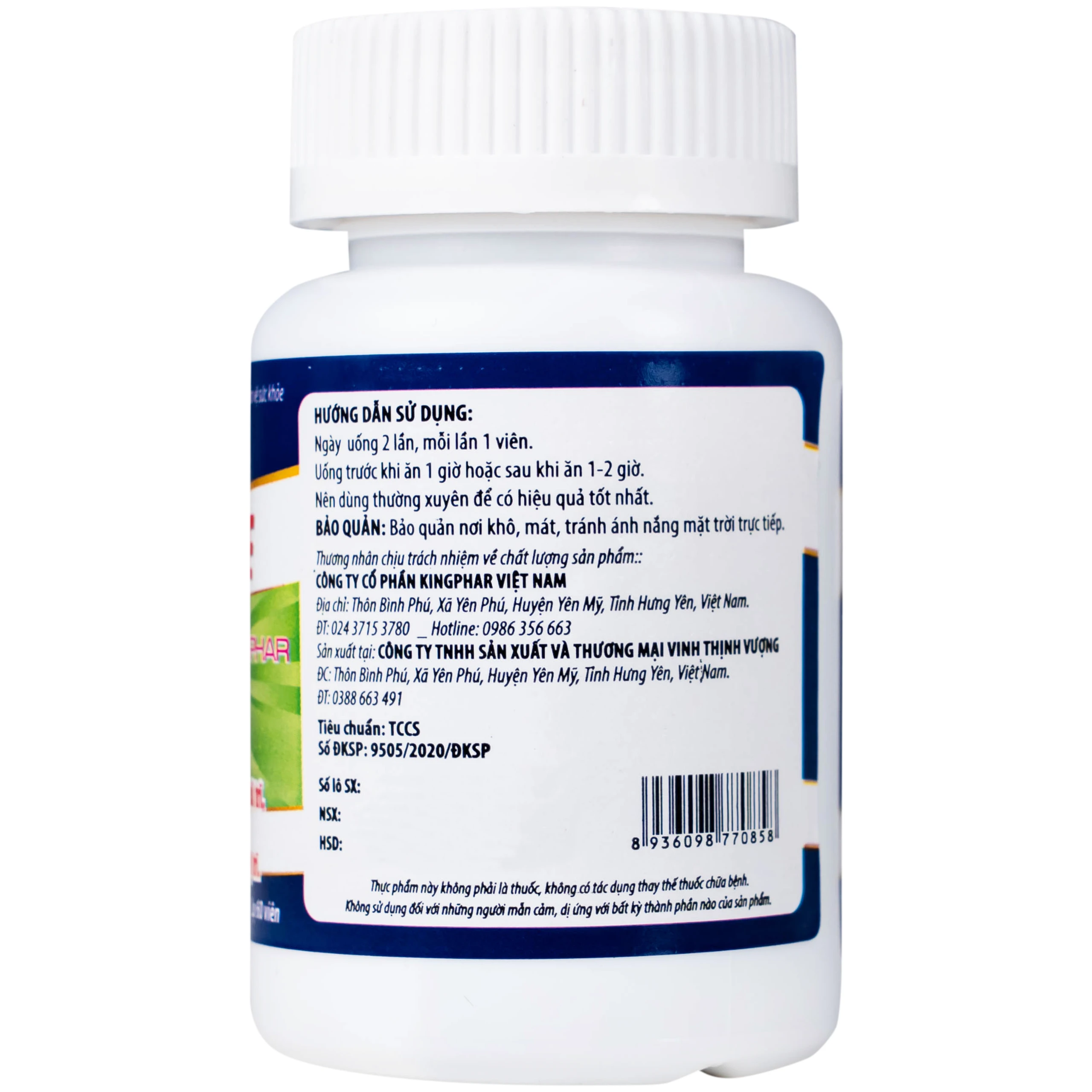 Viên uống hỗ trợ nhuận tràng, hạn chế nguy cơ bị trĩ Qee Tree Kingphar (60 viên)