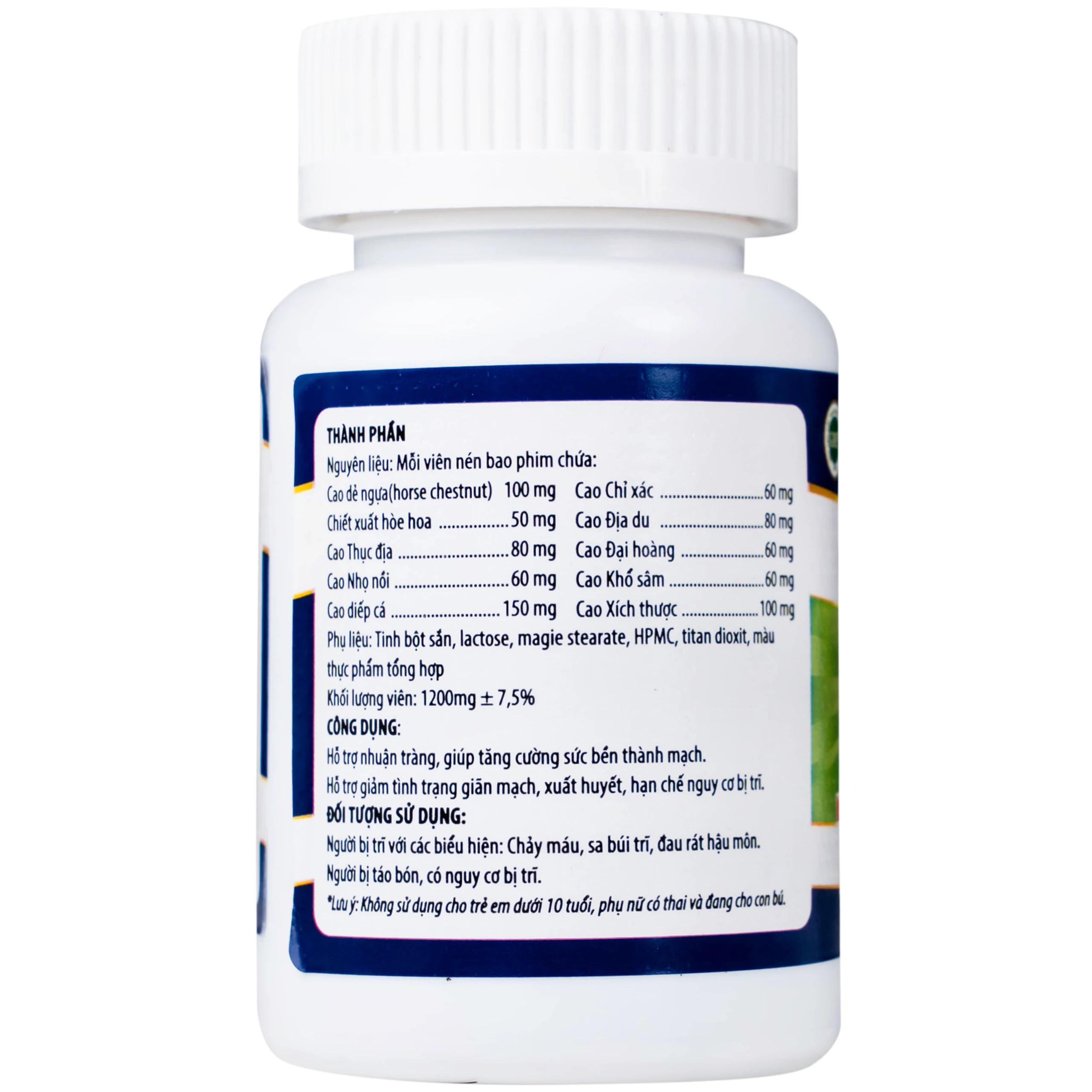 Viên uống hỗ trợ nhuận tràng, hạn chế nguy cơ bị trĩ Qee Tree Kingphar (60 viên)