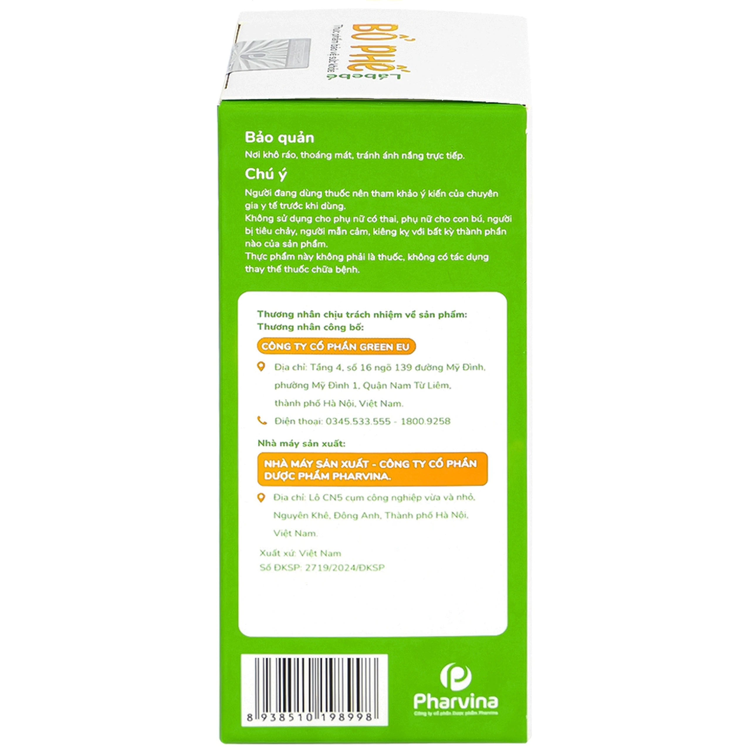 Siro hỗ giúp giảm ho, giảm đờm, giảm đau họng Bổ Phế Lábebé (120ml)