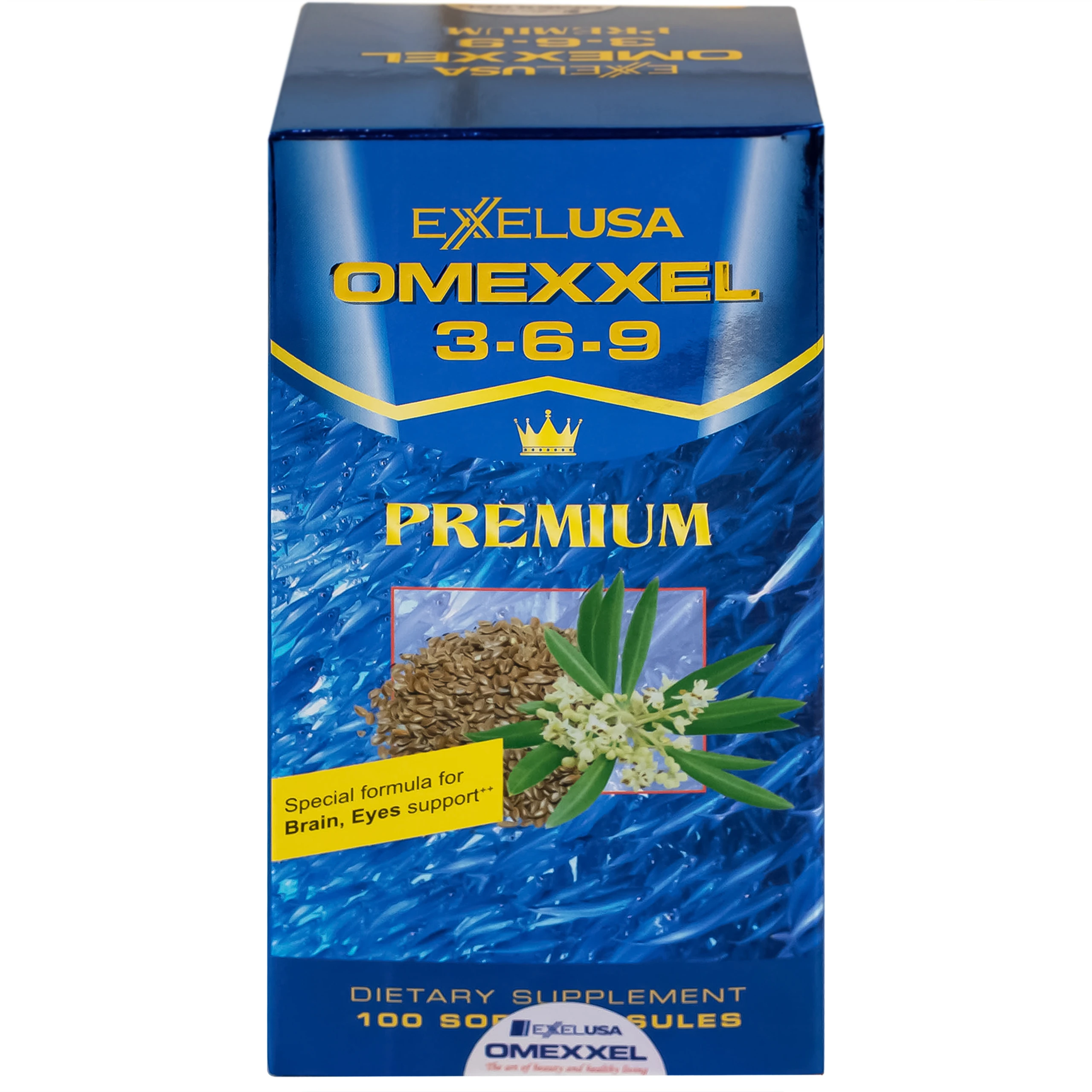 Viên uống hỗ trợ tốt cho não và mắt Omexxel 3-6-9 Premium (100 viên)