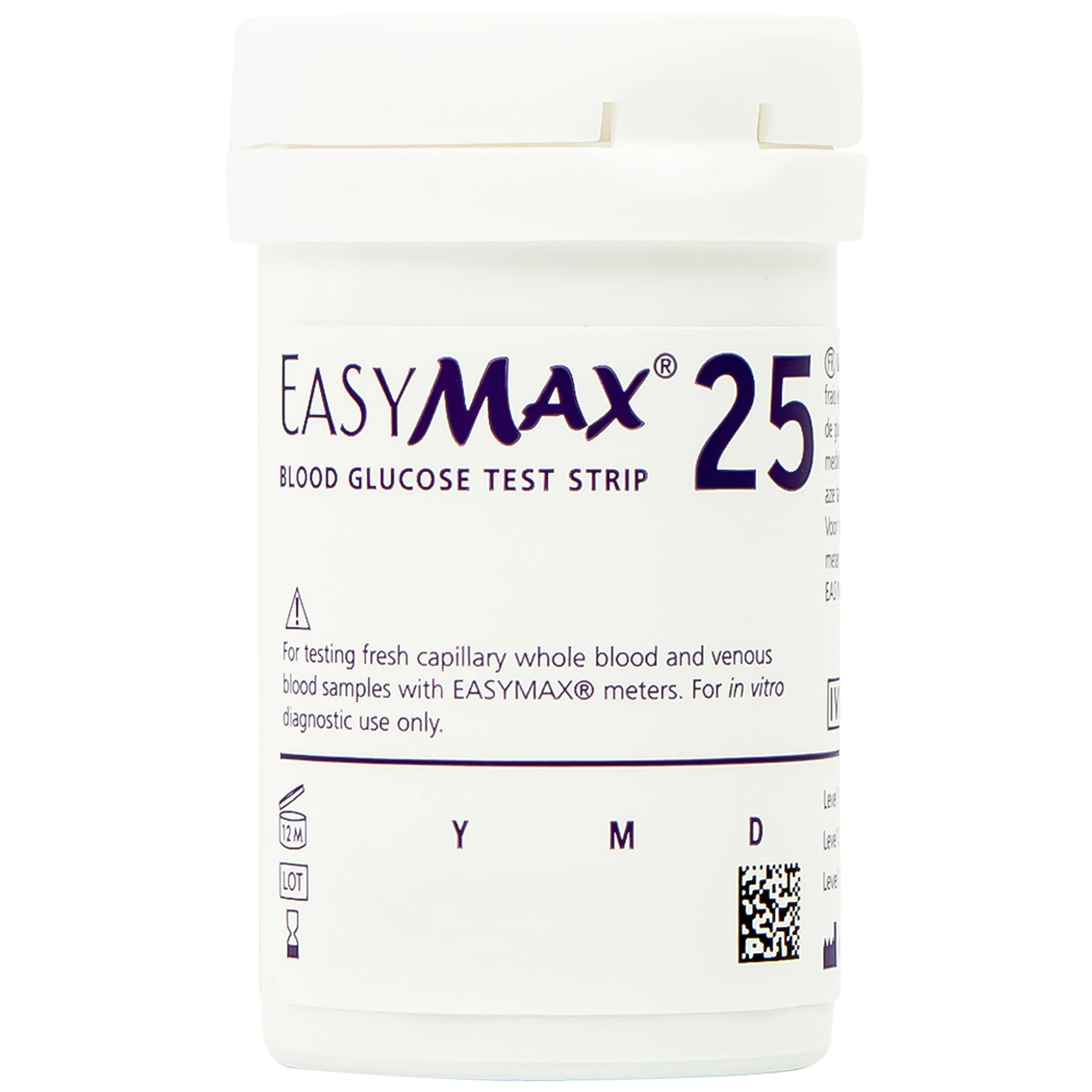 Combo 3 hộp que thử đường huyết Easy Max (25 cái) - tặng máy đo đường huyết Easy Max Tag