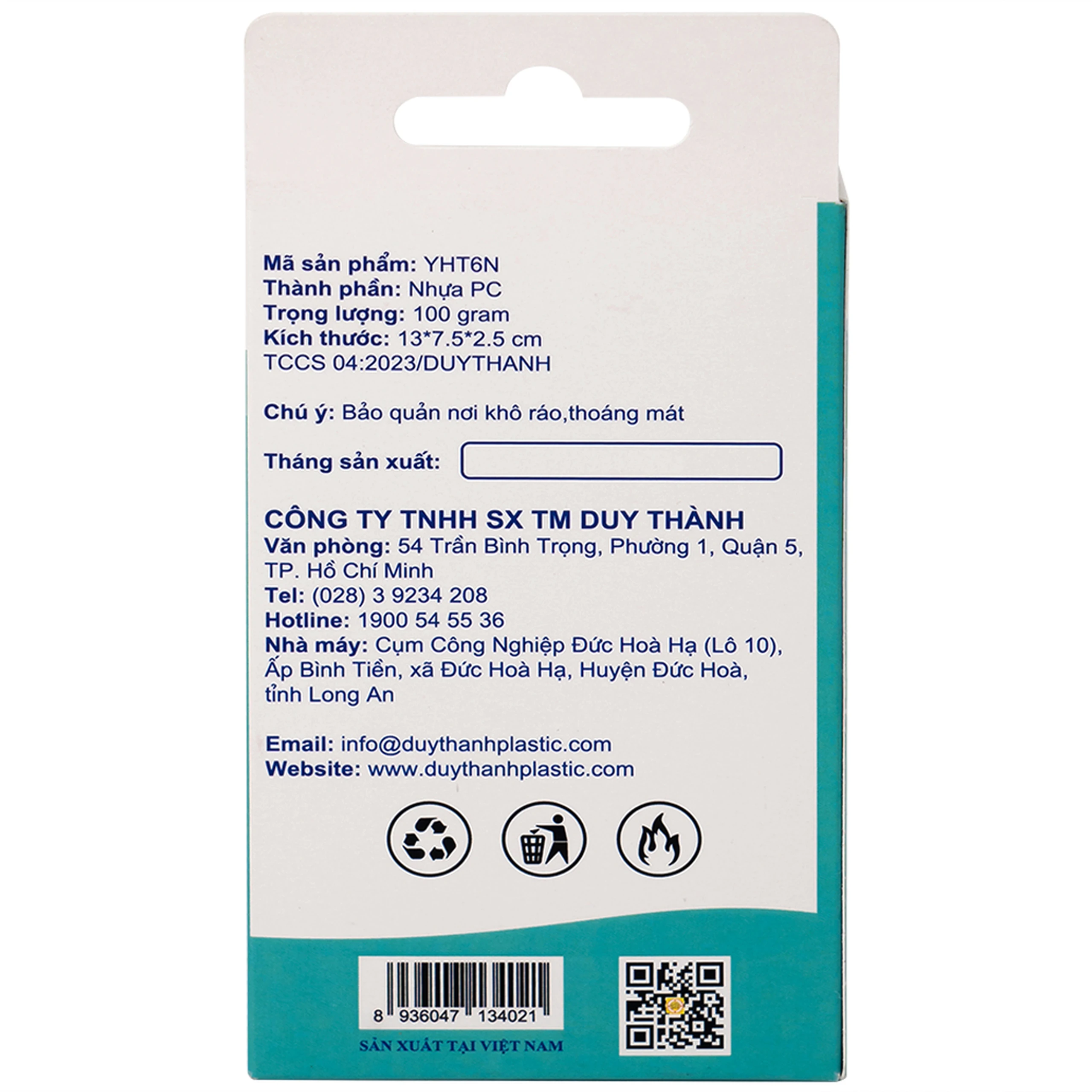 Hộp phân liều thuốc 6 ngăn A29 Duy Thành (màu trà)