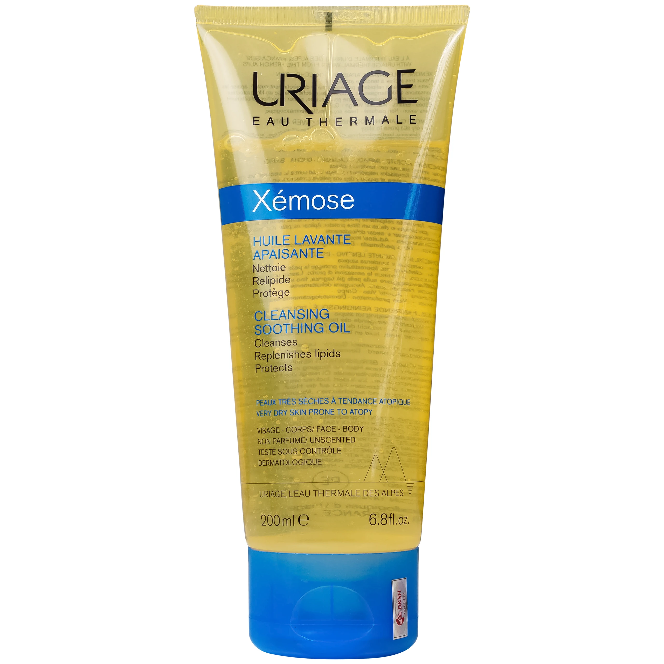 Gel tắm Uriage Xemoss Huile Lavante Apaisante dành cho da khô, viêm da cơ địa (200ml)