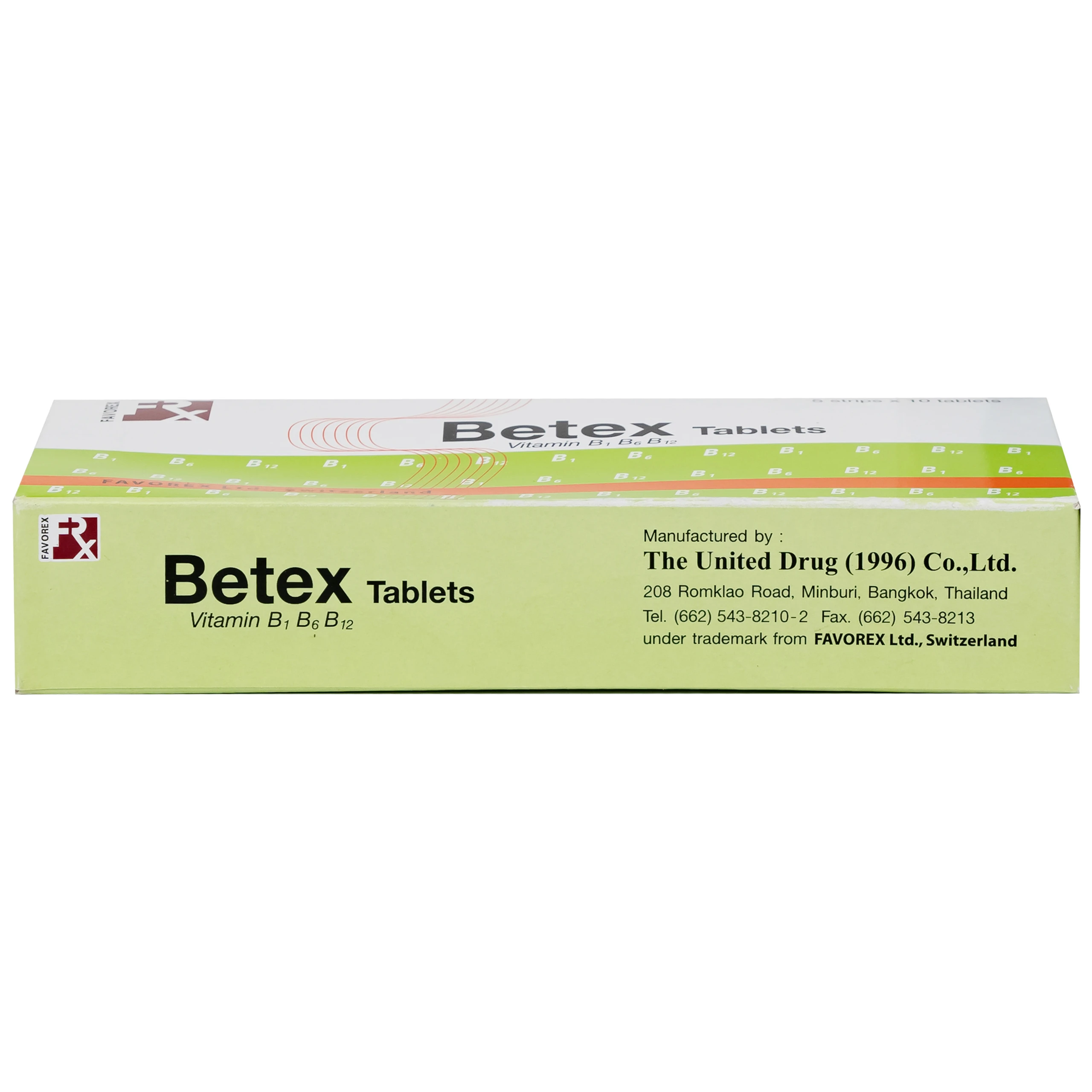 Thuốc Betex Favorex bổ sung vitamin B1, B6, B12 (5 vỉ x 10 viên)
