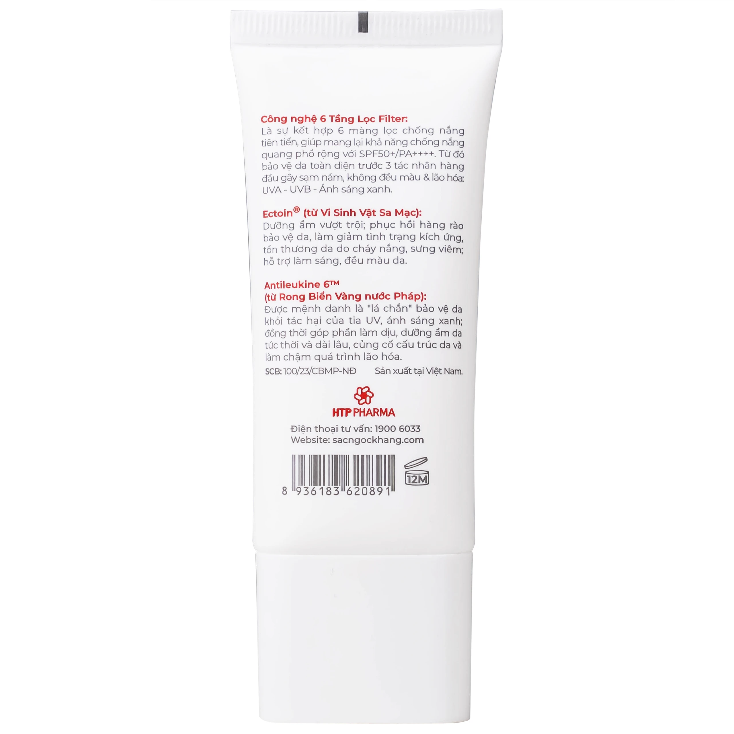 Kem chống nắng nâng tông nhẹ Sắc Ngọc Khang SPF 50+ PA++++ 50g