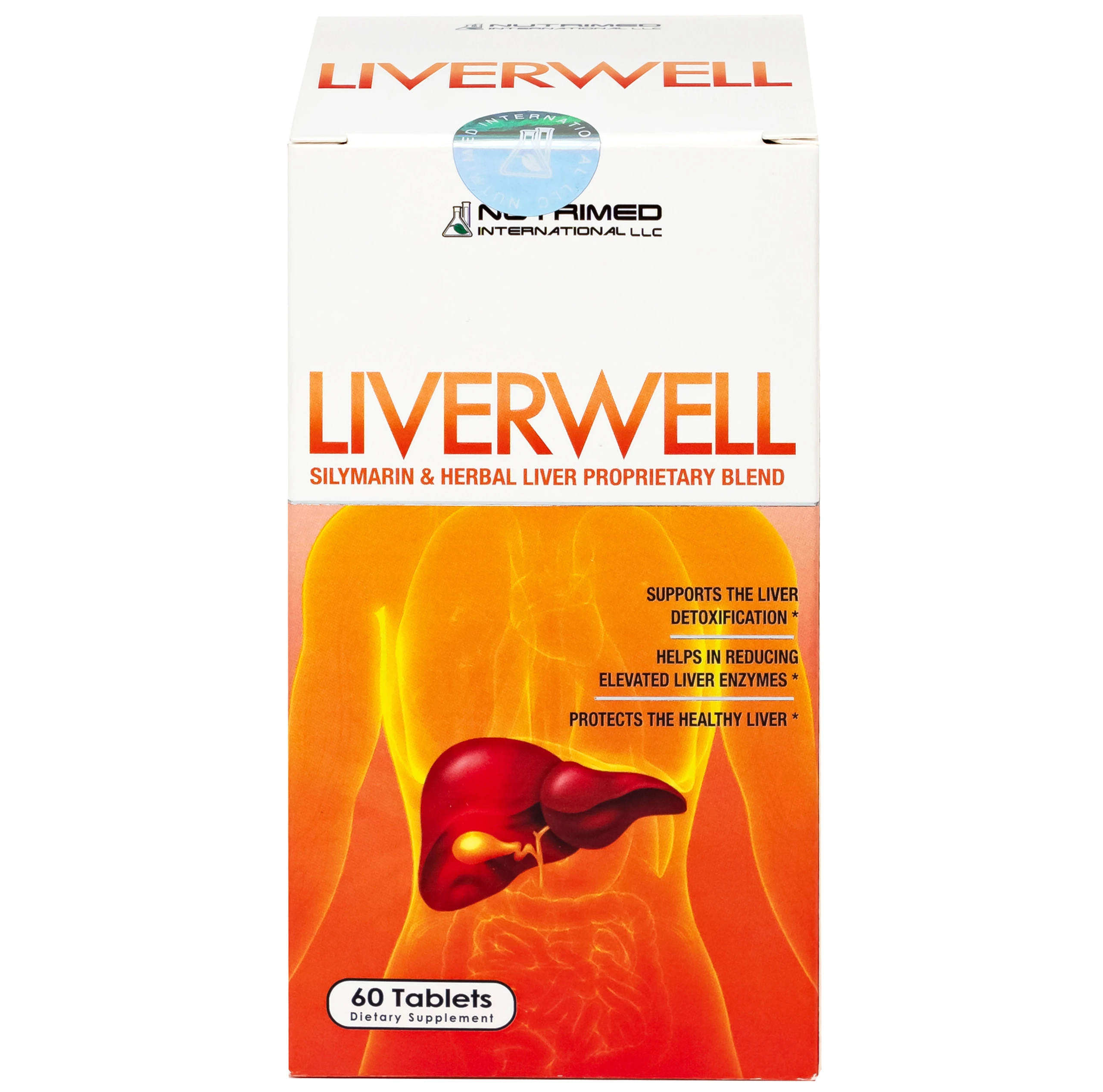 Viên uống giúp giải độc gan, tăng cường chức năng gan, bảo vệ gan Liverwell Nutrimed (60 viên)