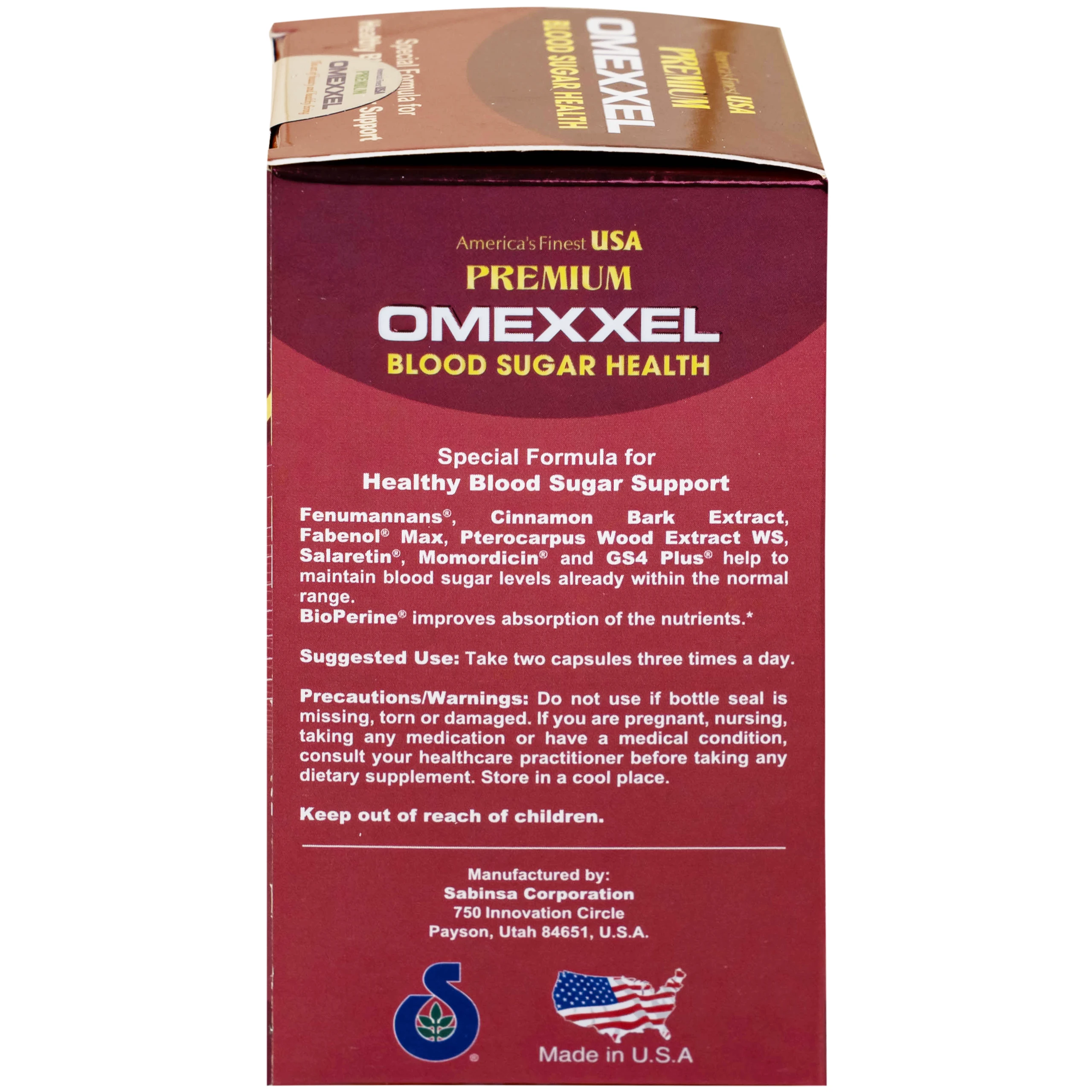 Viên uống hỗ trợ ổn định đường huyết Premium Omexxel Blood Sugar Health (60 viên)