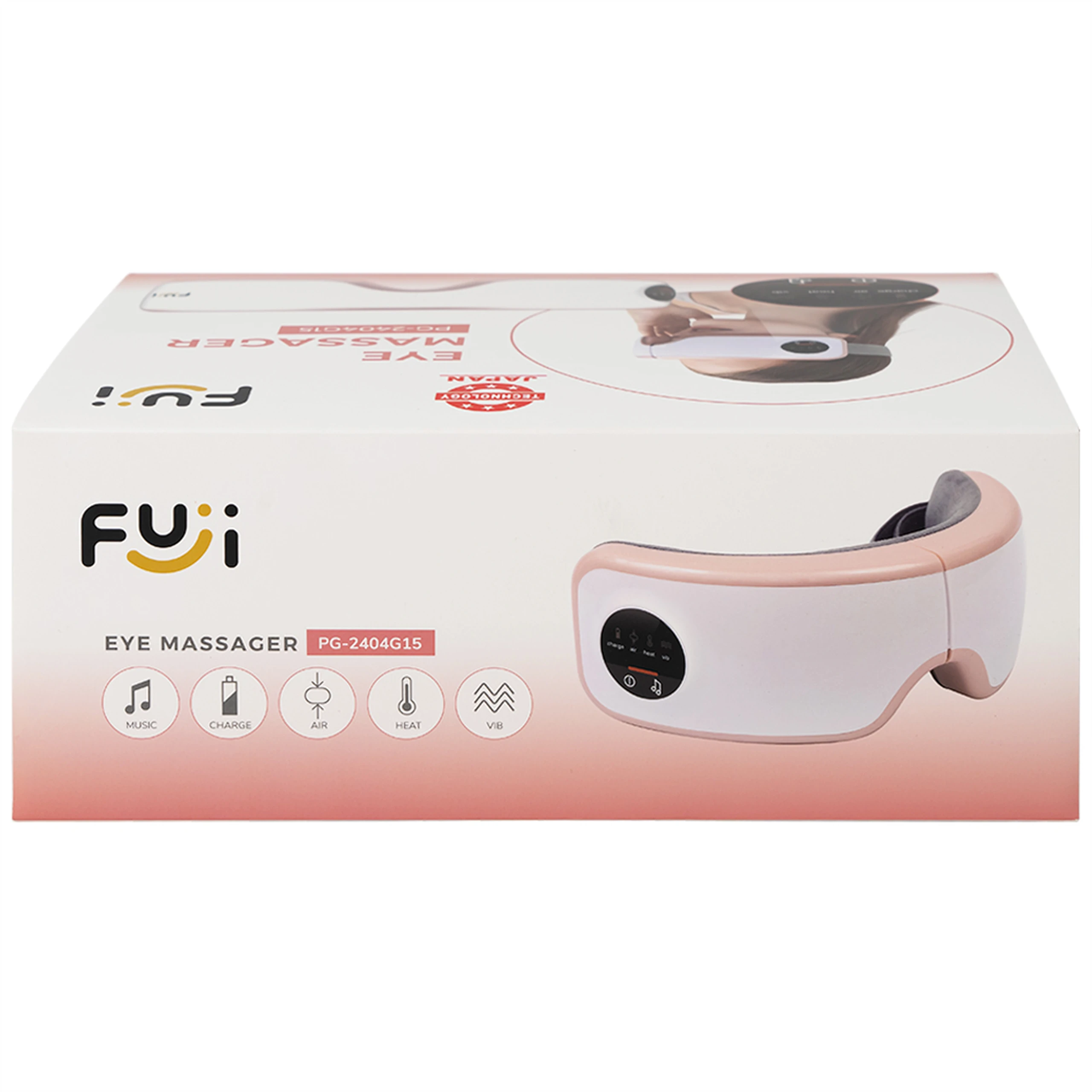 Máy massage (mát xa) mắt Fuji PG-2404G15 giúp xoa dịu thái dương và các huyệt đạo khác ở vùng mắt