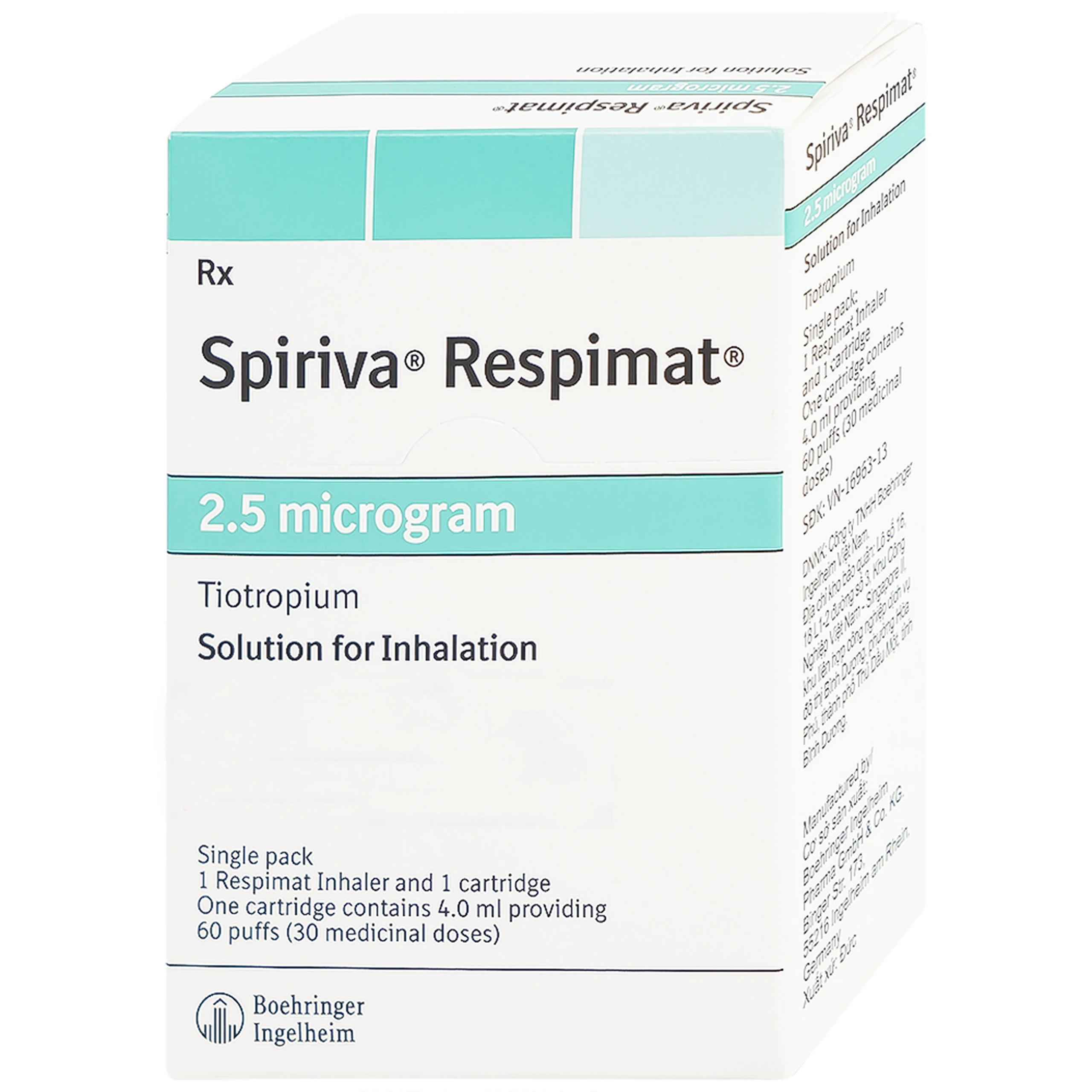 Bình xịt Spiriva Respimat Boehringer điều trị viêm phế quản mạn (30 liều)