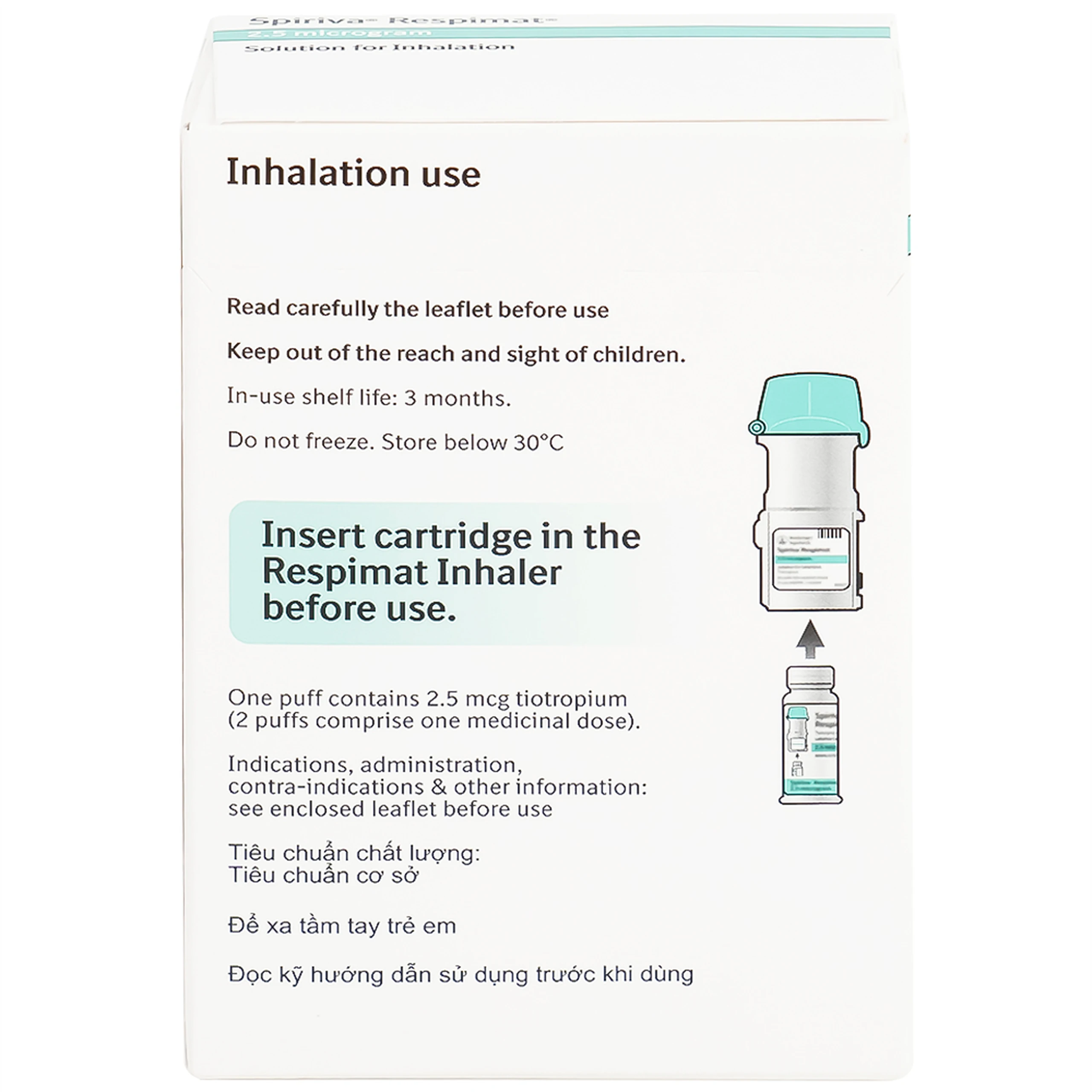 Bình xịt Spiriva Respimat Boehringer điều trị viêm phế quản mạn (30 liều)