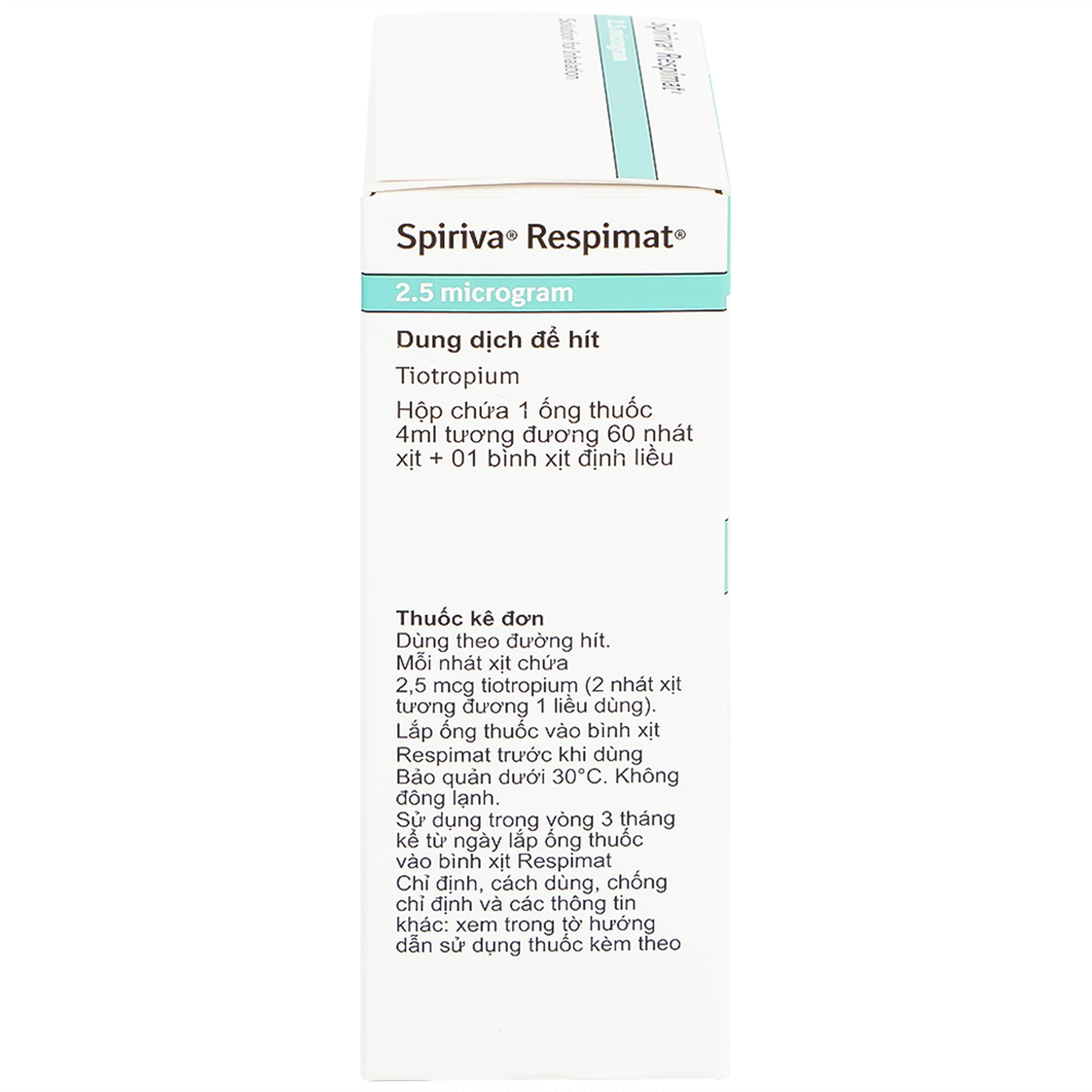 Bình xịt Spiriva Respimat Boehringer điều trị viêm phế quản mạn (30 liều)