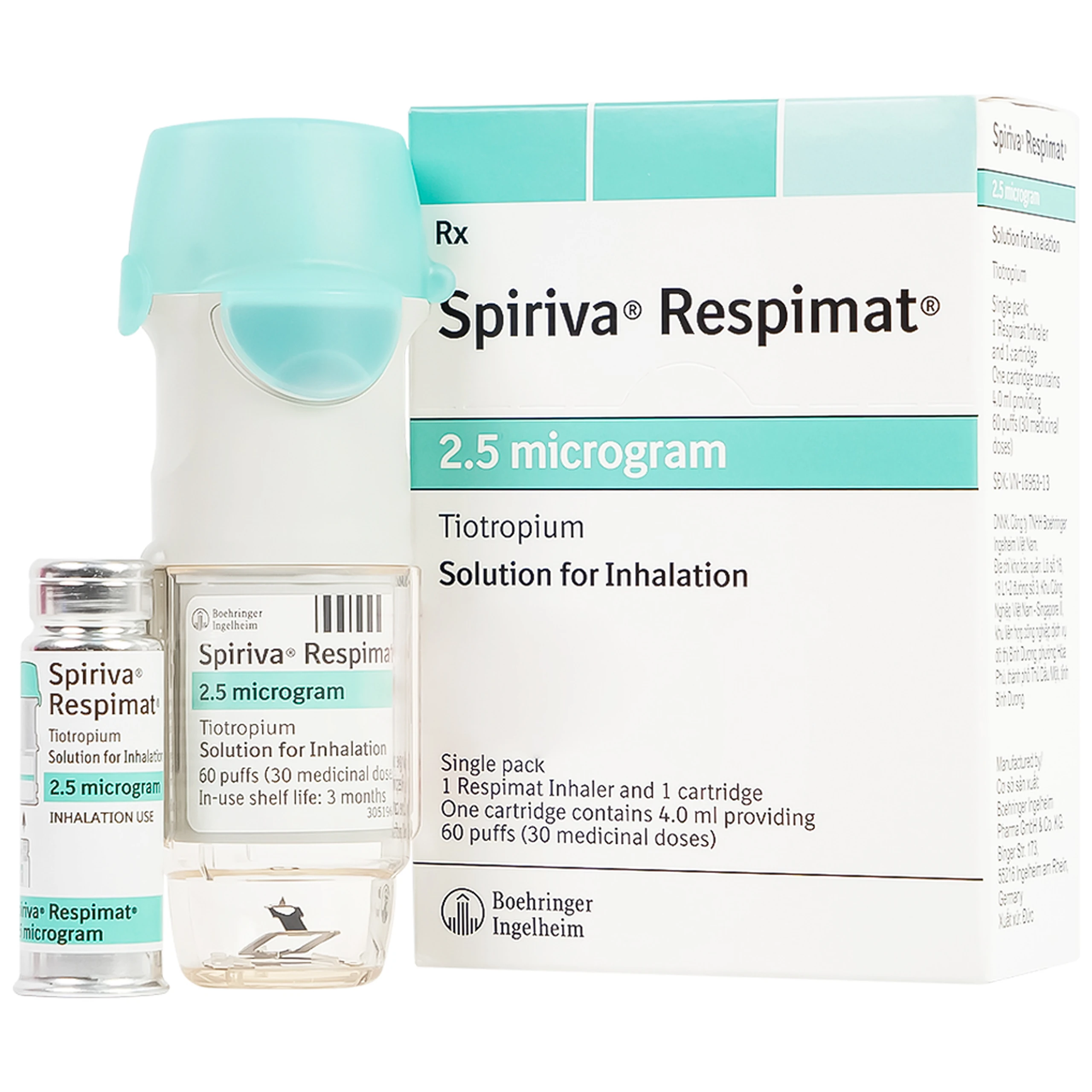 Bình xịt Spiriva Respimat Boehringer điều trị viêm phế quản mạn (30 liều)