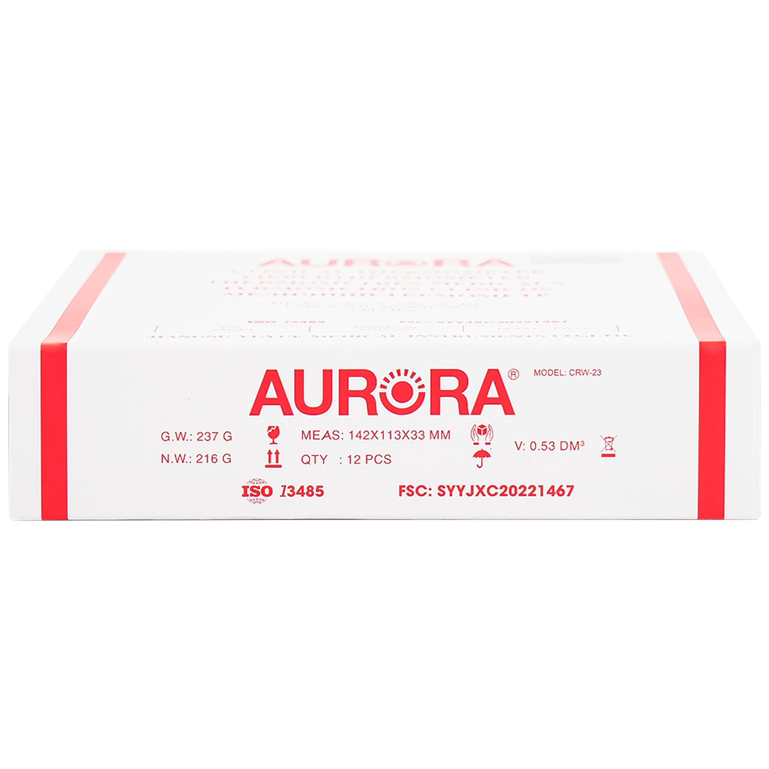 Nhiệt kế thuỷ ngân đo thân nhiệt cơ thể Aurora CRW-23