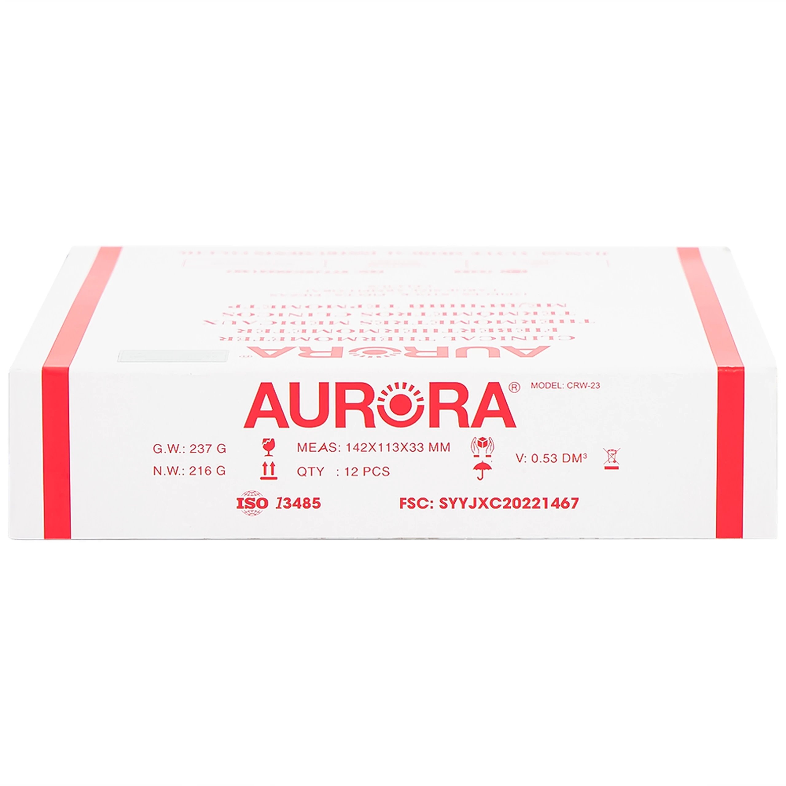 Nhiệt kế thuỷ ngân đo thân nhiệt cơ thể Aurora CRW-23