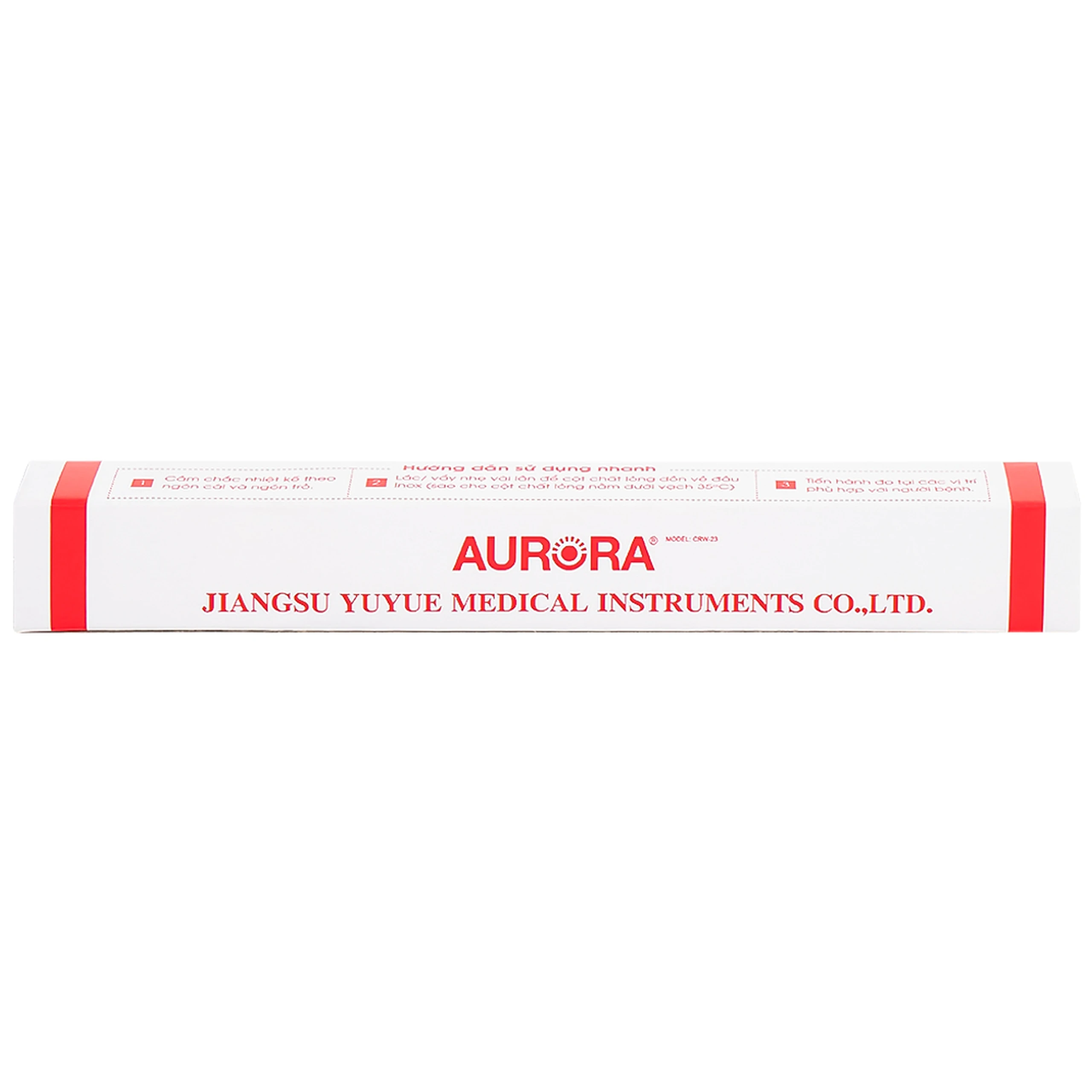 Nhiệt kế thuỷ ngân đo thân nhiệt cơ thể Aurora CRW-23