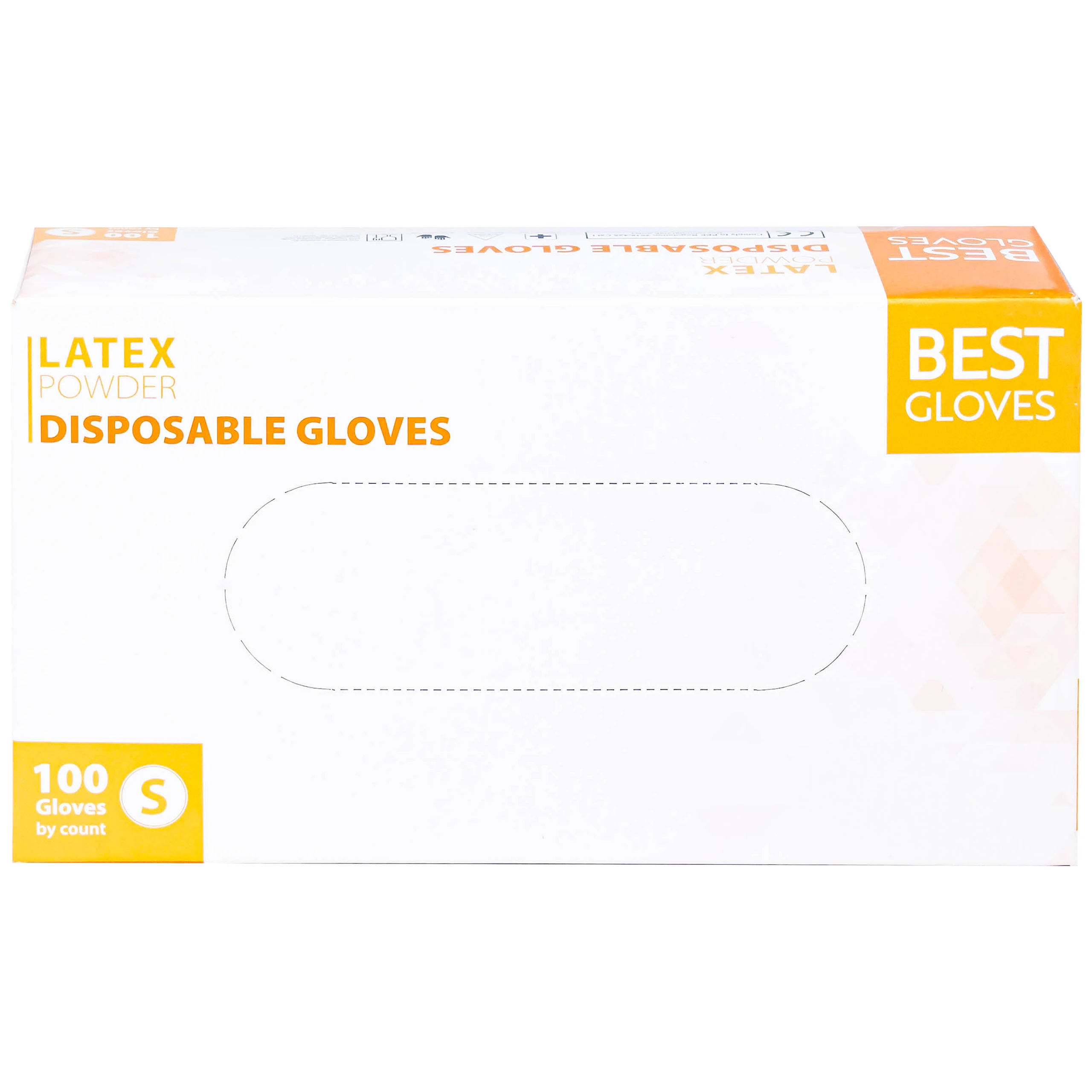Găng tay y tế có bột, phủ Latex size S (100 cái) Powder Disposable 