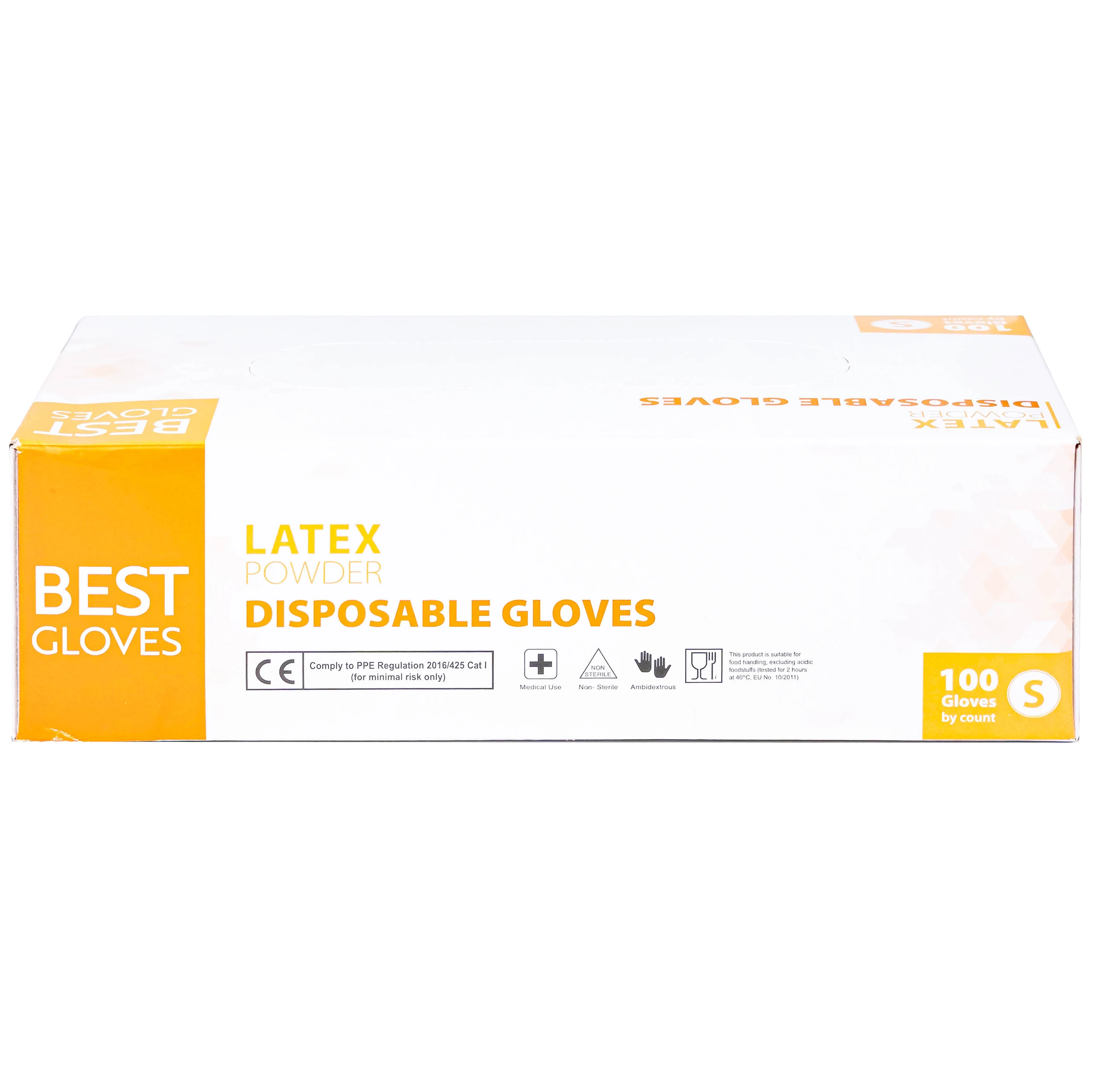 Găng tay y tế có bột, phủ Latex size S (100 cái) Powder Disposable 