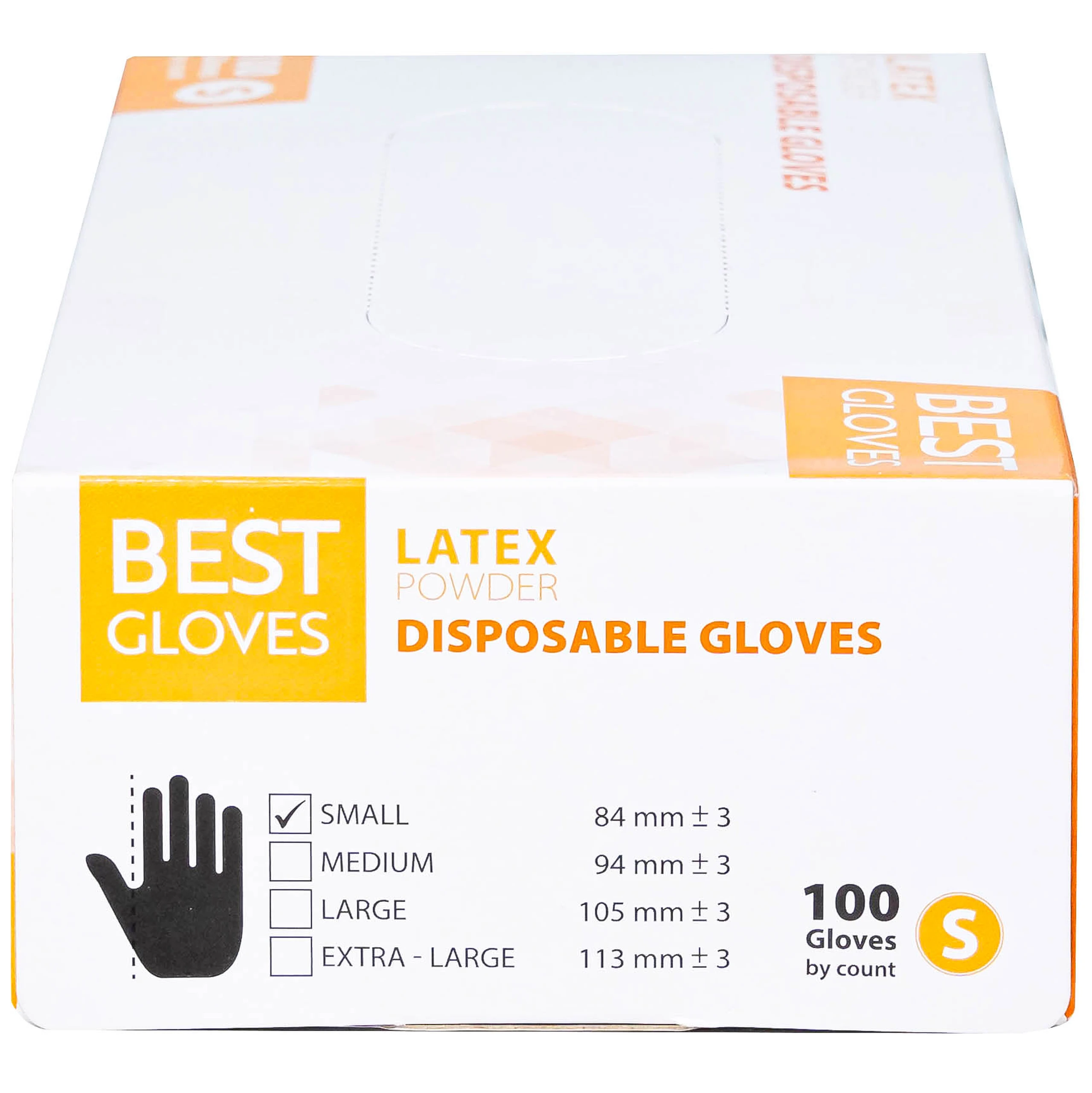 Găng tay y tế có bột, phủ Latex size S (100 cái) Powder Disposable 