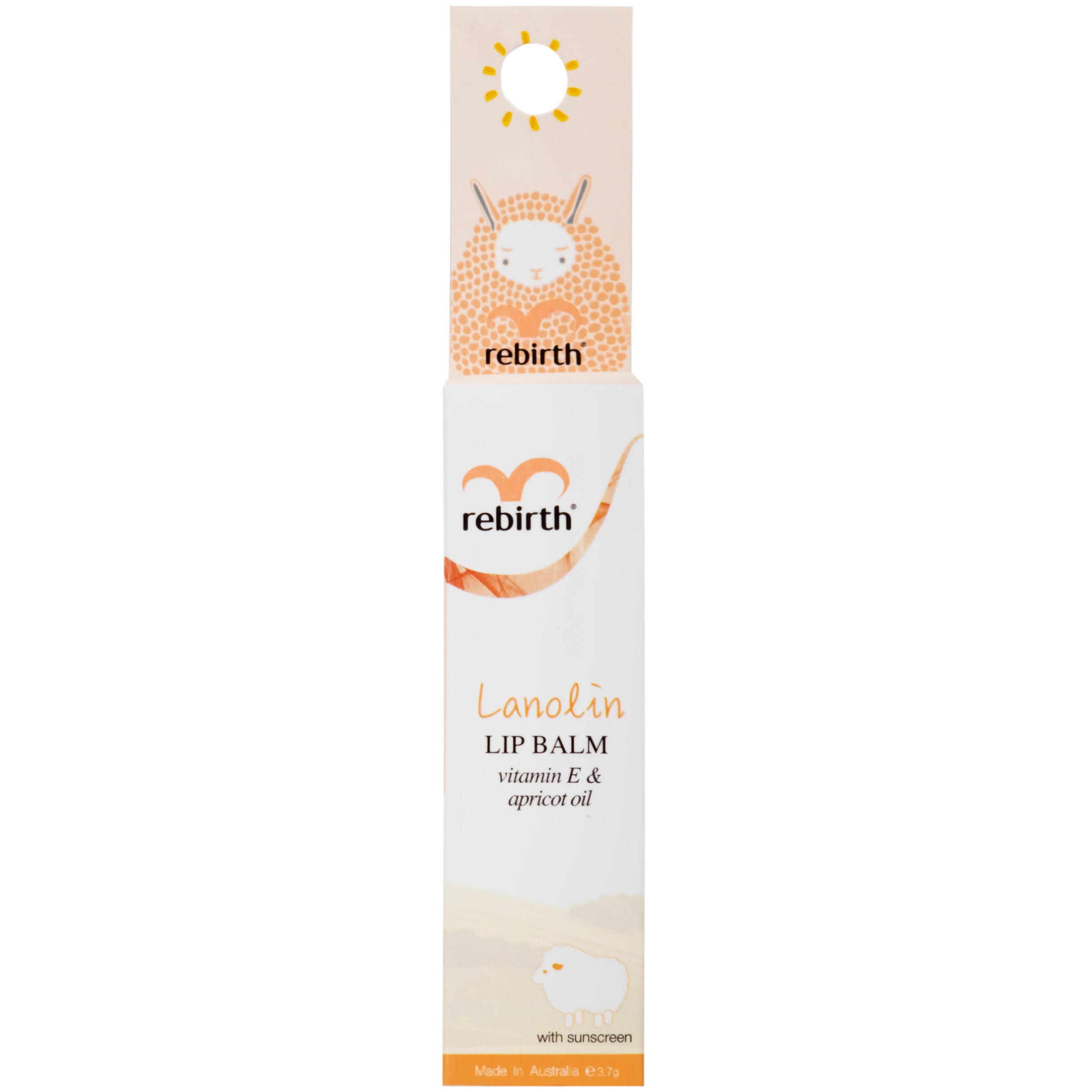 Son dưỡng môi Rebirth nhau thai cừu dưỡng ẩm và bảo vệ môi khỏi ánh nắng (3.7g)