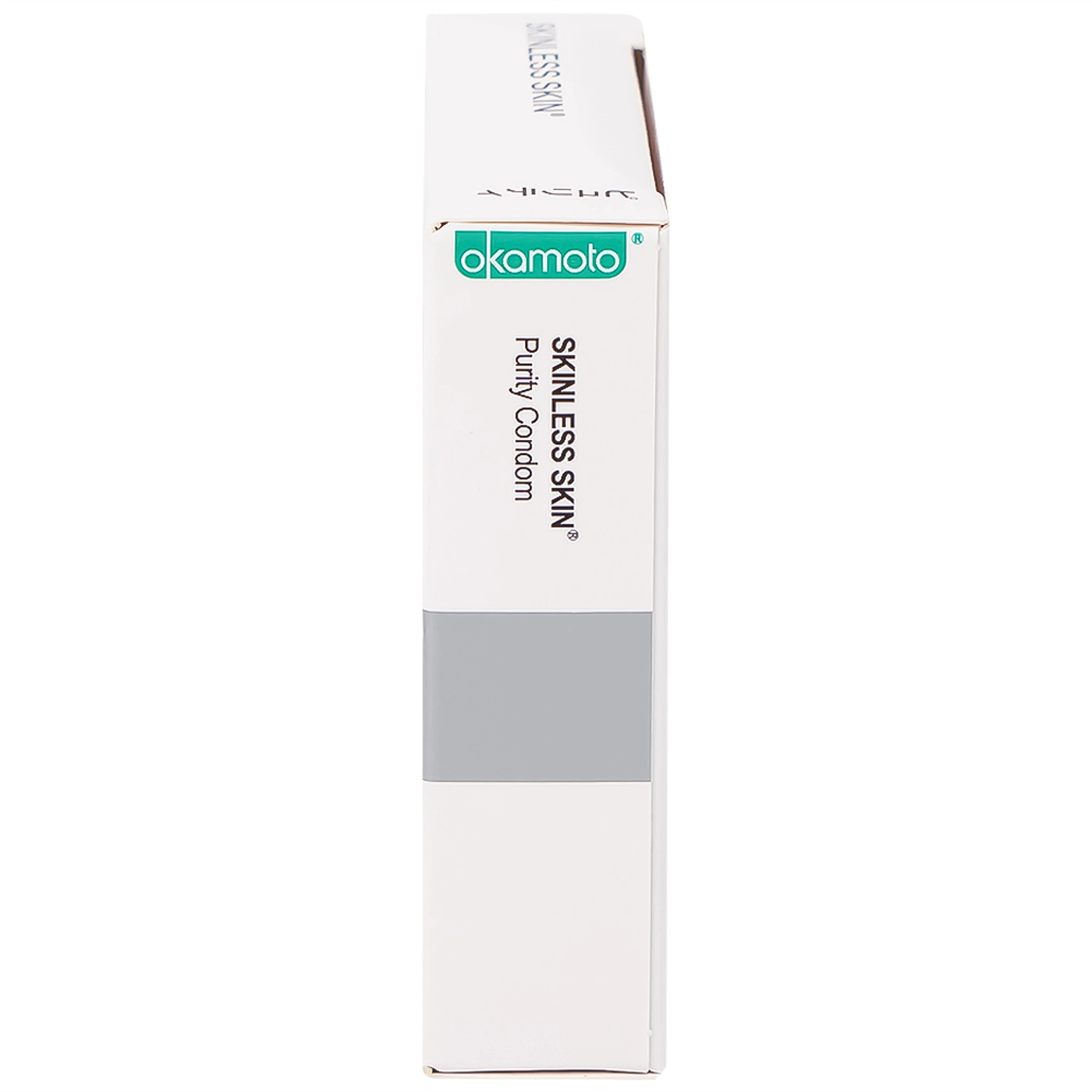 Bao cao su Okamoto Skinless Skin Purity không mùi, tinh khiết, dùng để phòng tránh thai và ngăn ngừa HIV (3 cái)