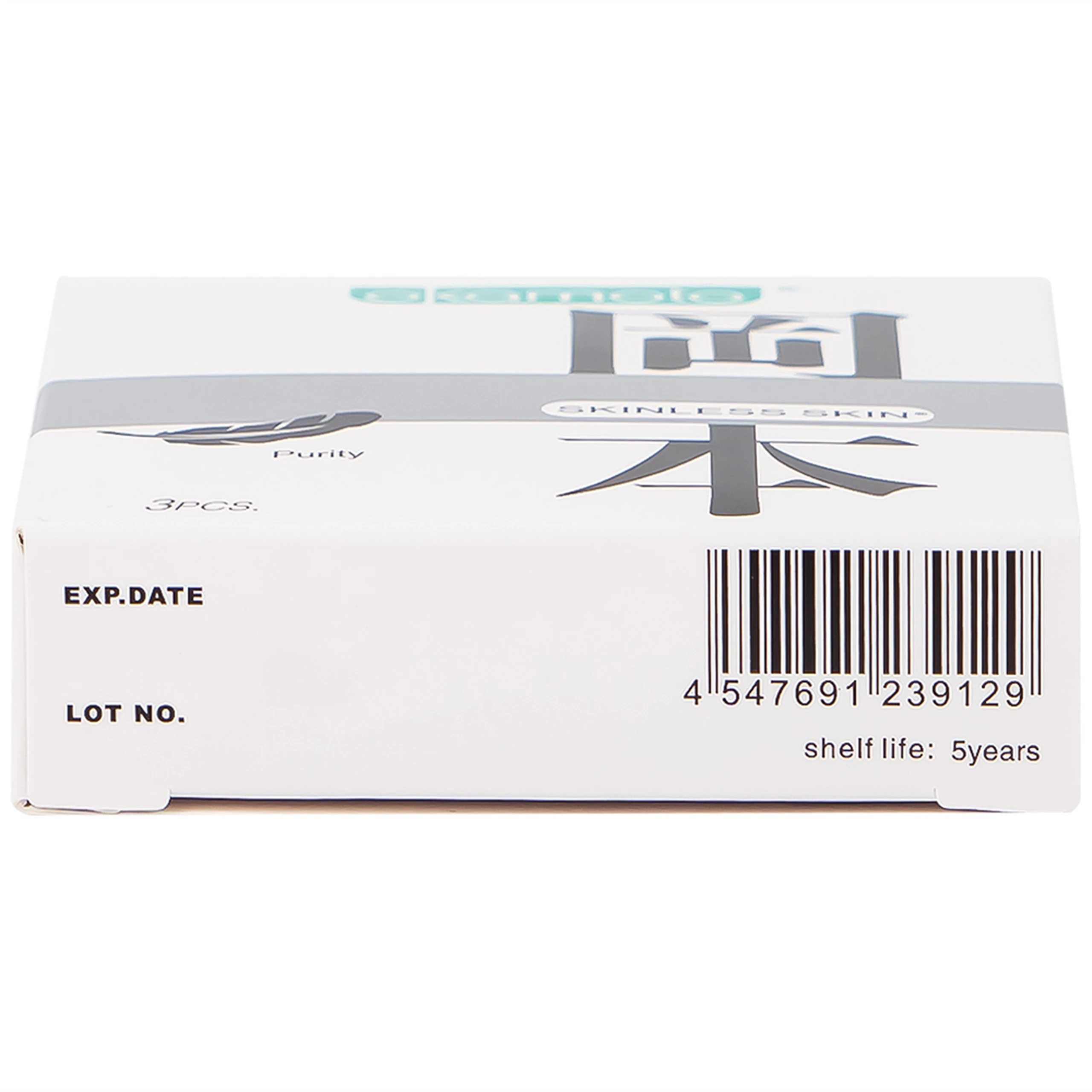Bao cao su Okamoto Skinless Skin Purity không mùi, tinh khiết, dùng để phòng tránh thai và ngăn ngừa HIV (3 cái)