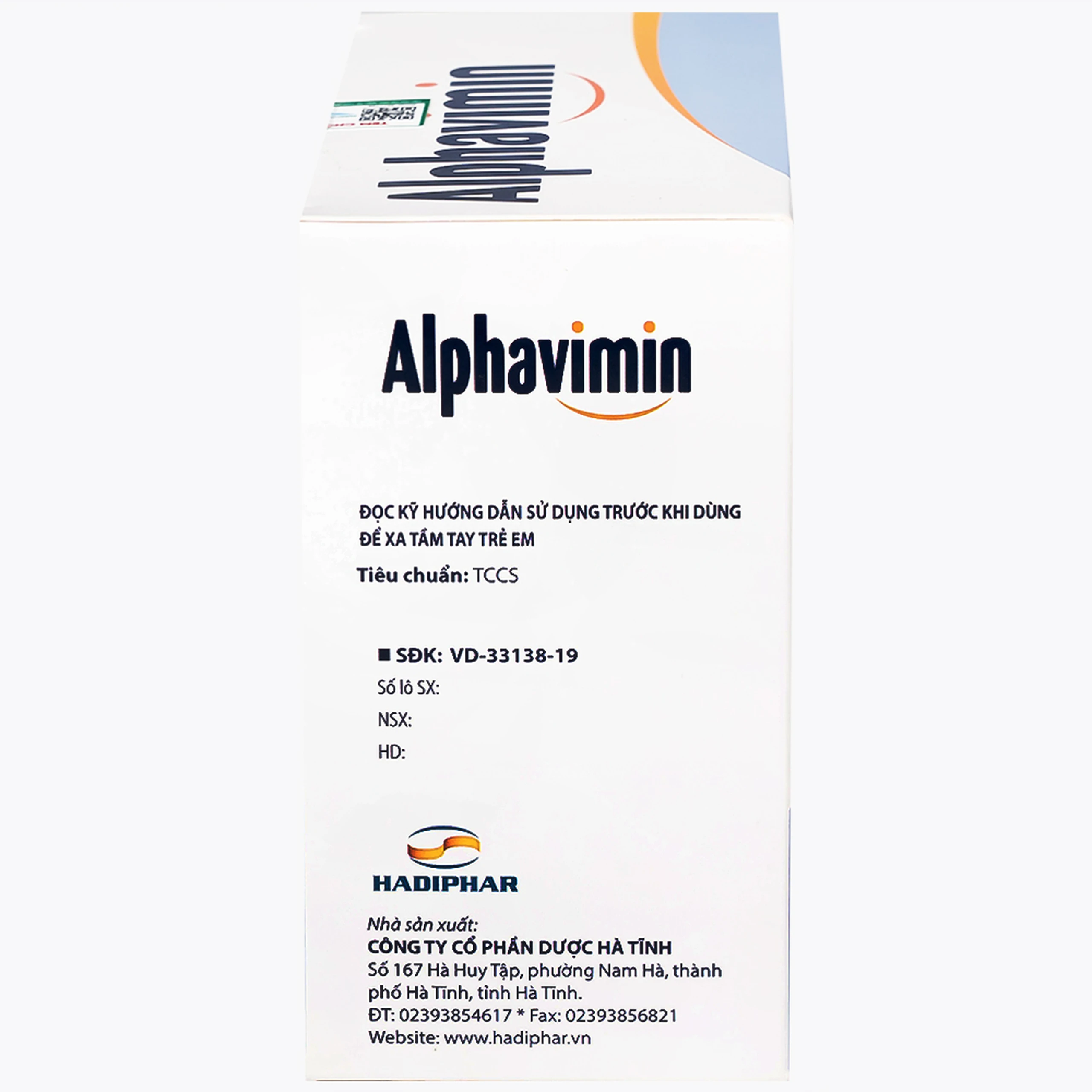 Thuốc Alphavimin 10ml Hadiphar bổ sung vitamin trong thời kỳ dưỡng bệnh, chế độ ăn đặc biệt (20 ống)