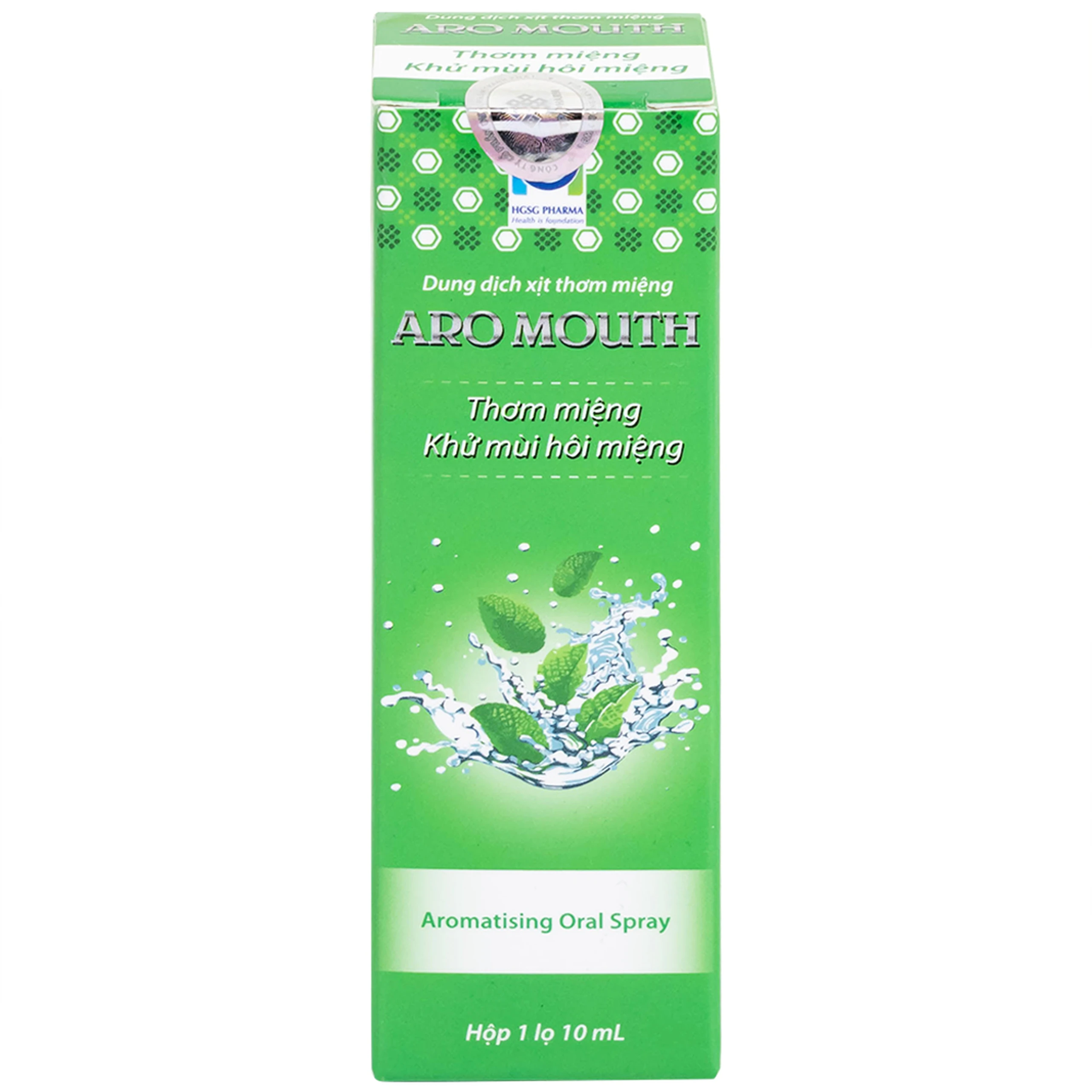 Xịt thơm miệng Aro Mouth 10ml giúp khử mùi hôi miệng, giảm sâu răng, viêm lợi