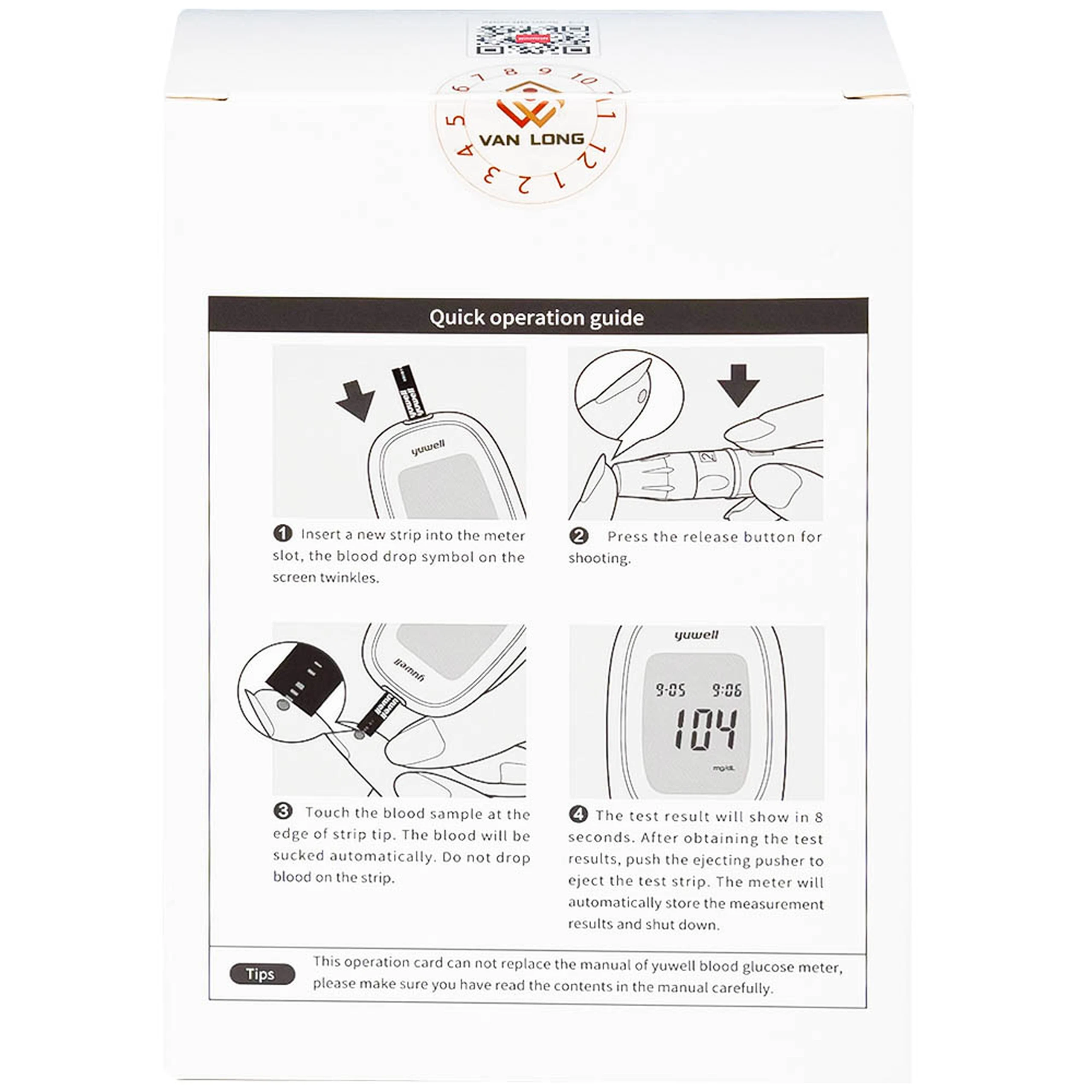 Máy đo đường huyết Yuwell 582 hỗ trợ theo dõi, kiểm soát lượng đường trong máu