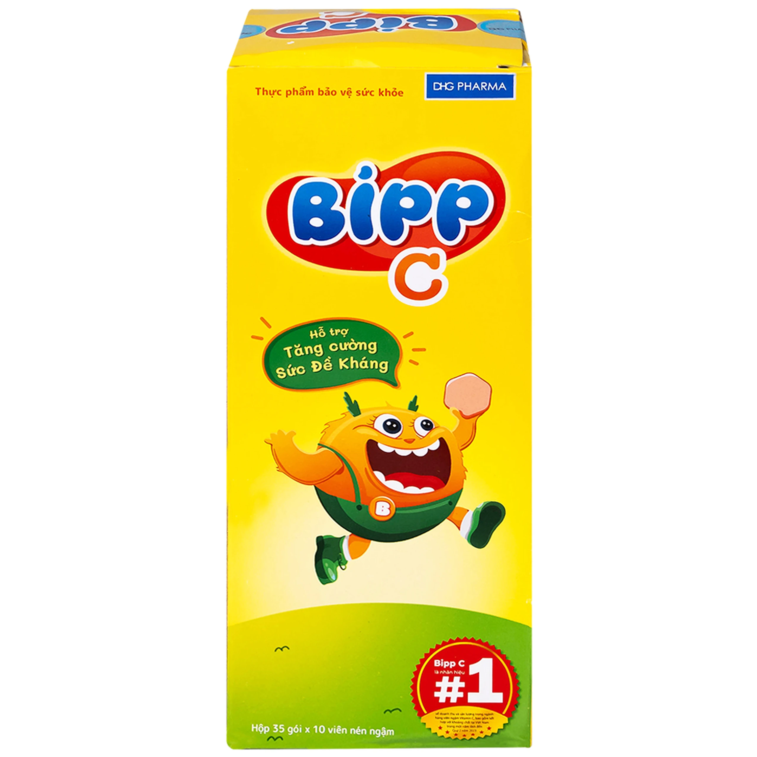 Viên Ngậm Tăng Đề Kháng Cho Bé Vị Cam Bipp C DHG Pharma (35 gói) 3