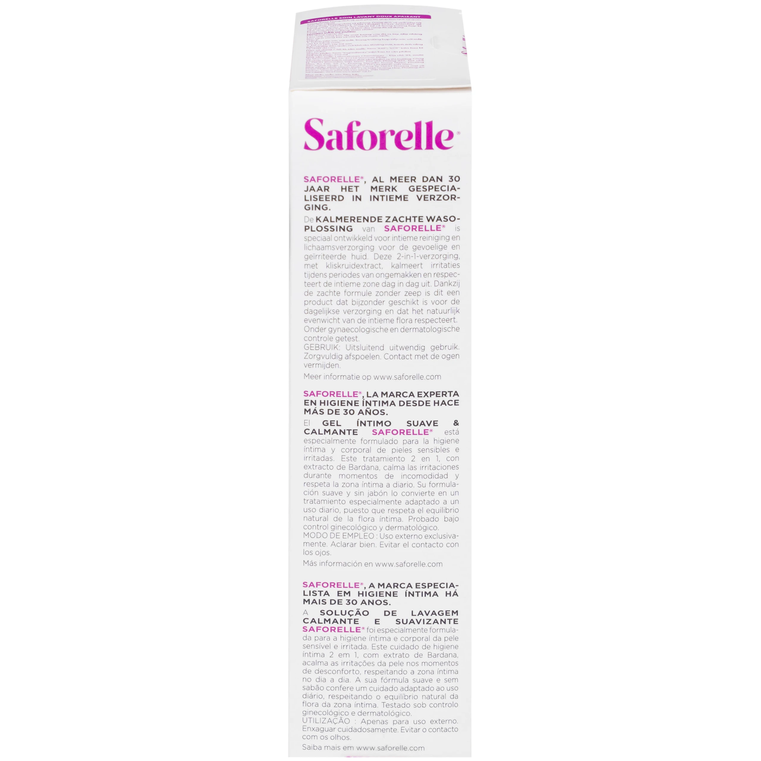 Dung dịch vệ sinh phụ nữ Saforelle Gentle Soothing Cleansing Care làm sạch dịu nhẹ, bảo vệ vùng kín (250ml)