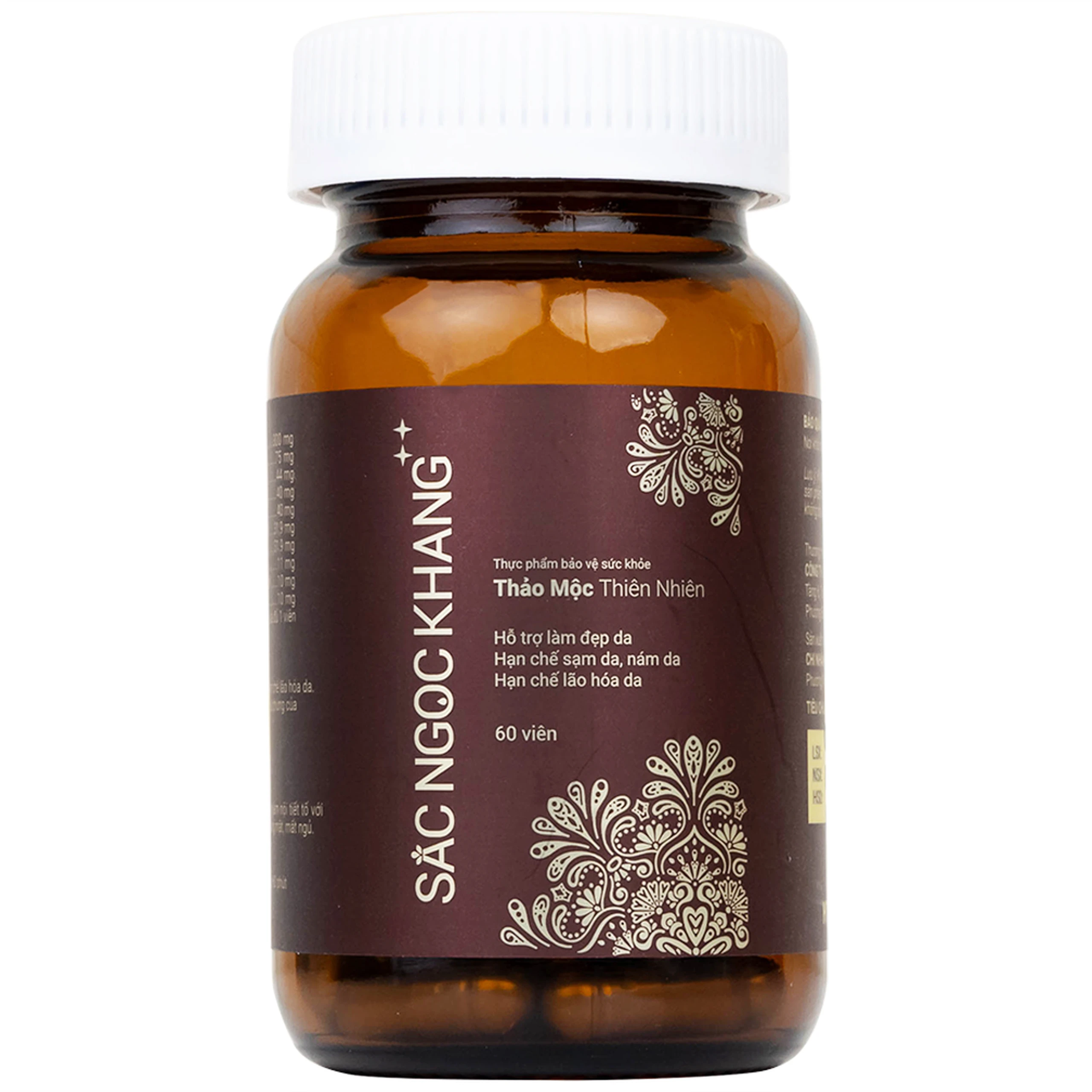 Viên uống hỗ trợ làm đẹp da, hạn chế sạm da, nám da, tăng cường nội tiết tố nữ Sắc Ngọc Khang++ (60 viên)