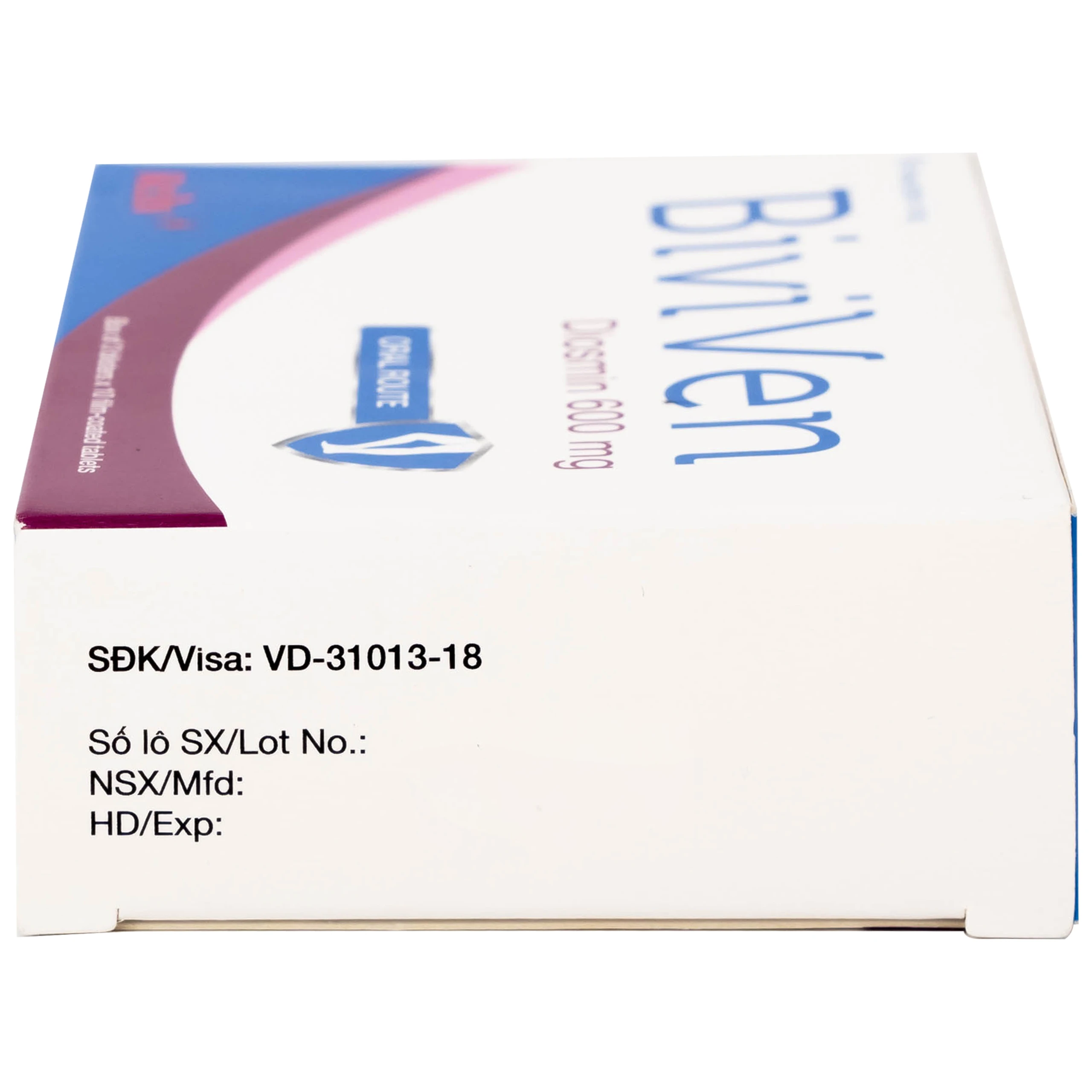 Thuốc BiviVen 600mg Reliv hỗ trợ cải thiện triệu chứng suy tuần hoàn tĩnh mạch bạch huyết (3 vỉ x 10 viên)