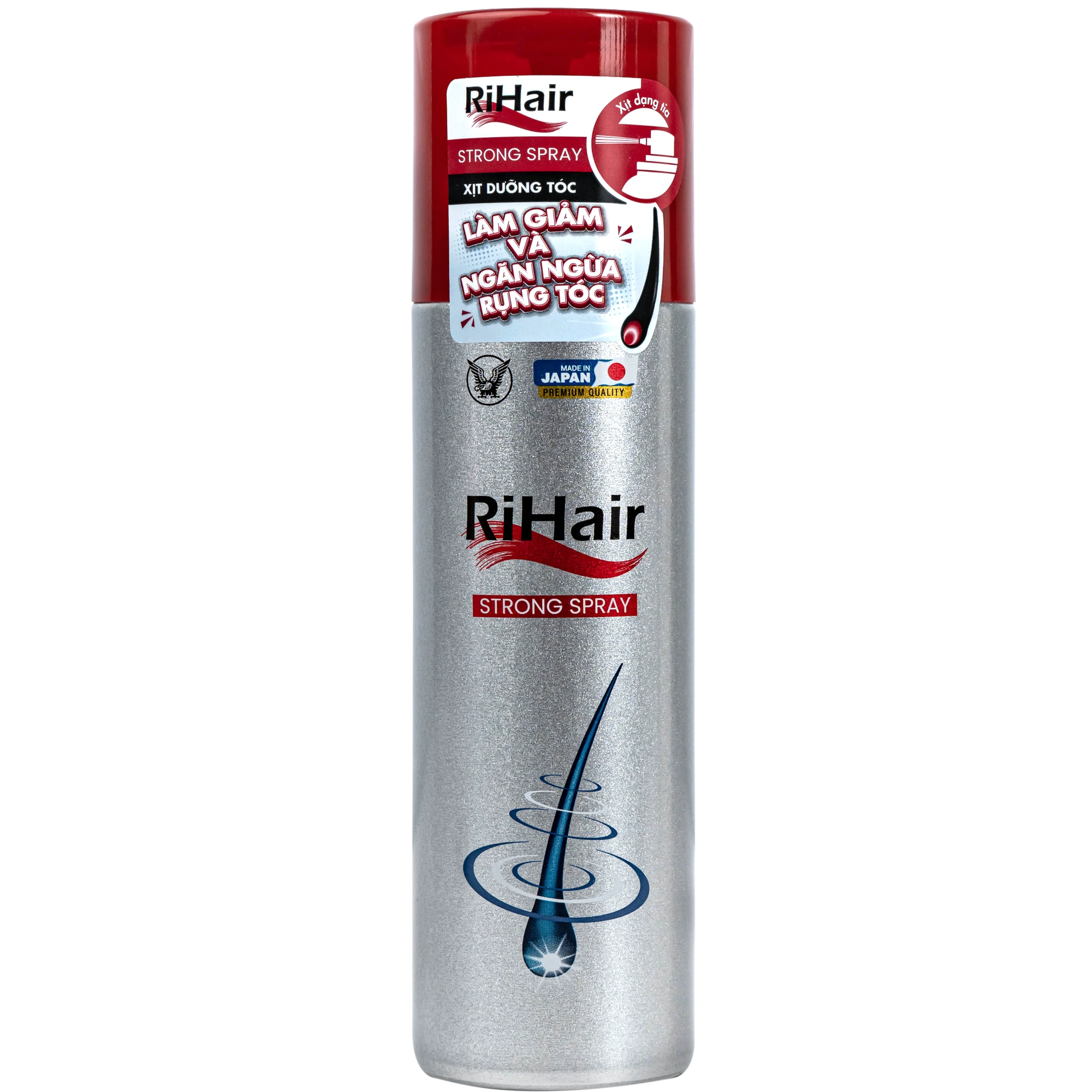 Xịt hỗ trợ ngăn ngừa rụng tóc và kích thích mọc tóc Rihair Strong spray Chai 185g