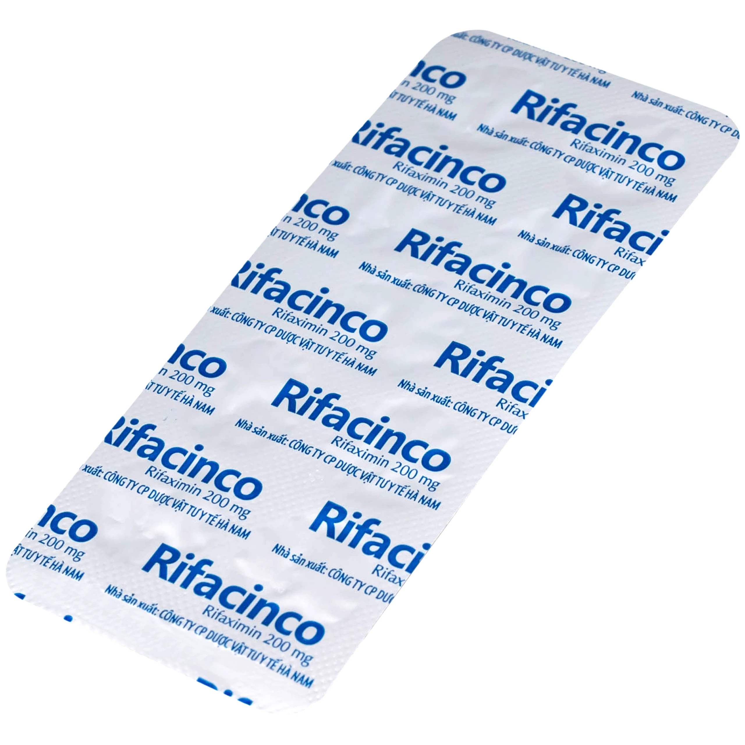Thuốc Rifacinco 200mg Hà Nam điều trị tiêu chảy du lịch do E. coli không xâm nhập (3 vỉ x 9 viên)