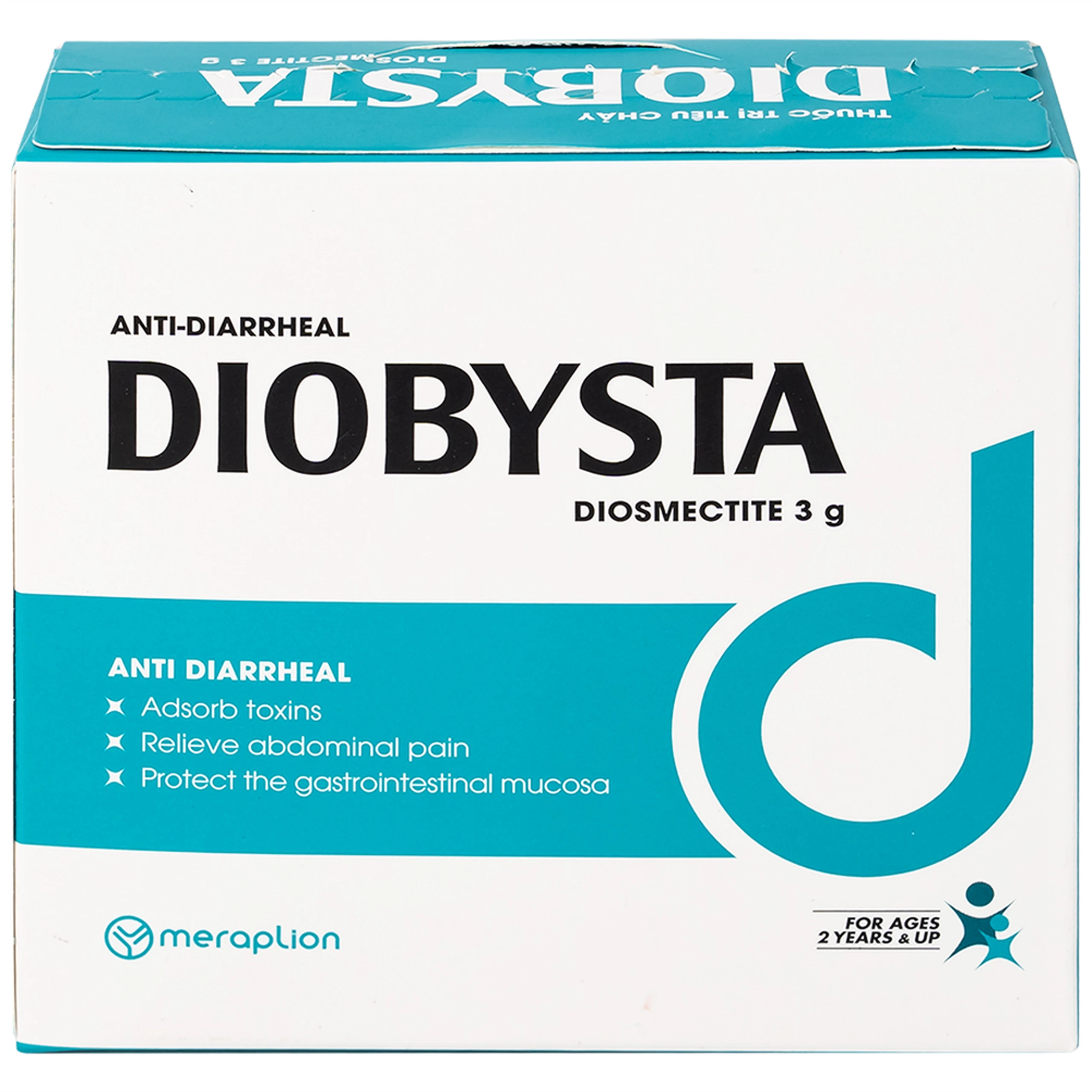 Thuốc Diobysta Merap điều trị tiêu chảy cấp và mạn (12 gói)