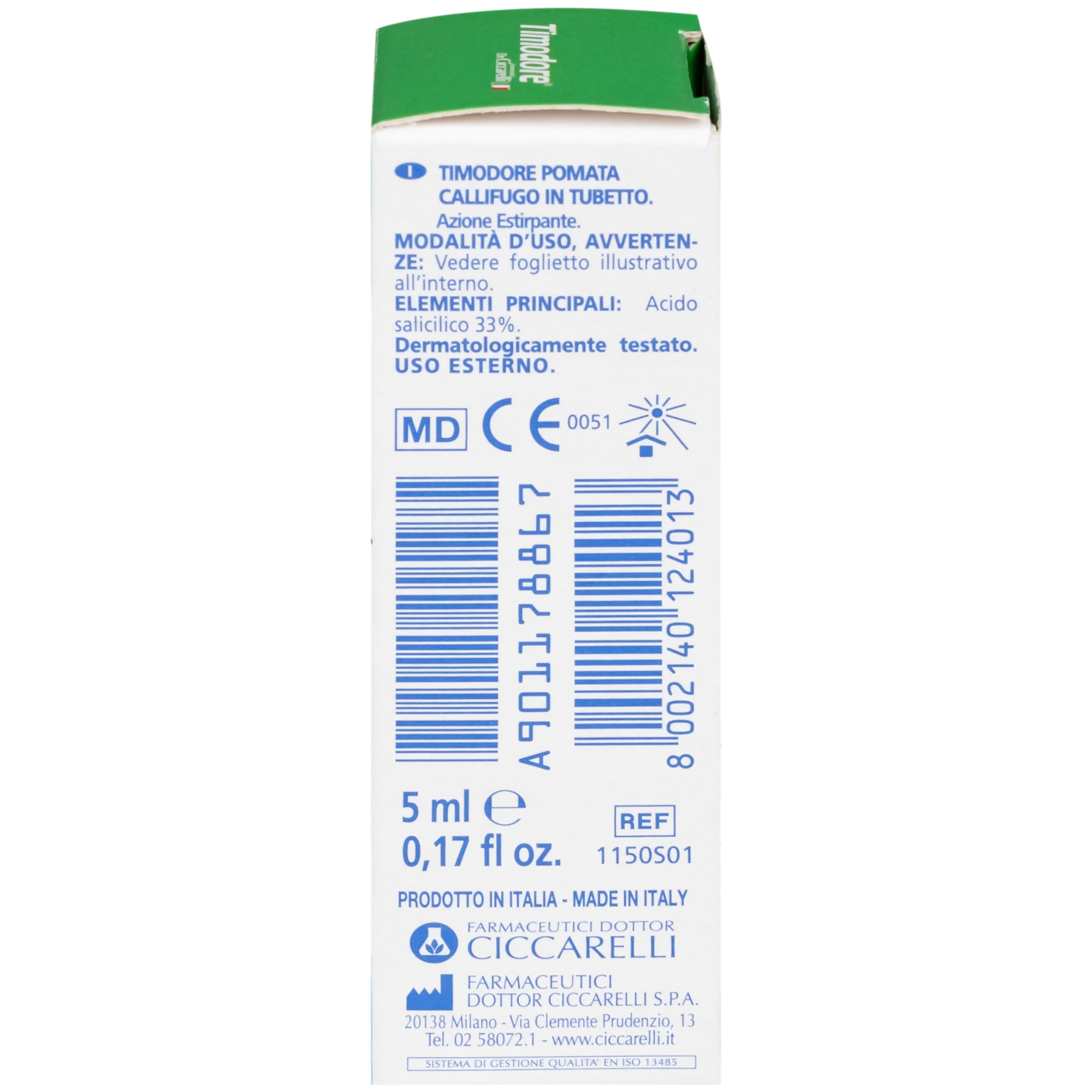 Kem bôi mụn cóc Timodore 5ml hỗ trợ loại bỏ mụn cóc, vết chai sần