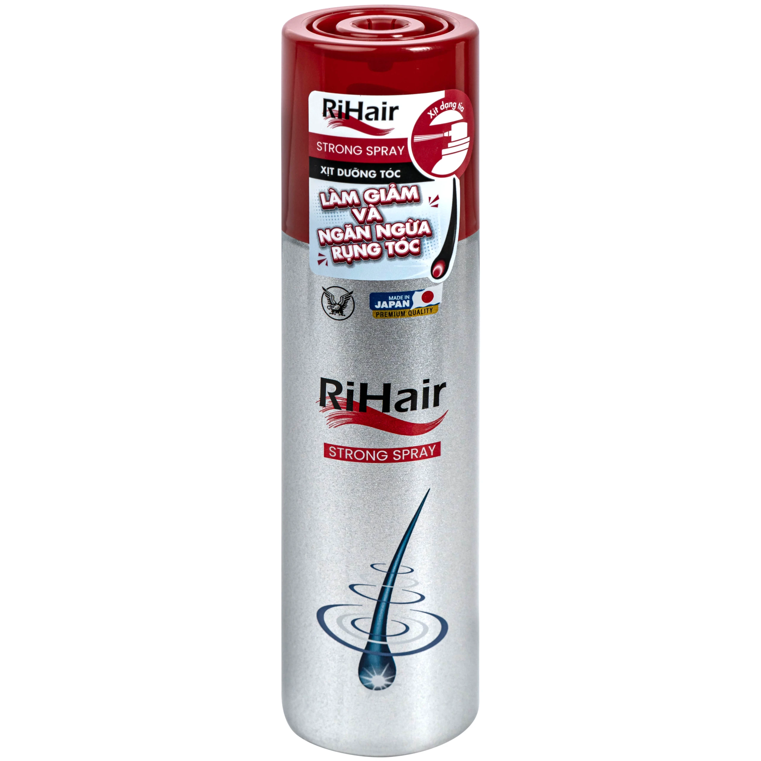 Xịt hỗ trợ ngăn ngừa rụng tóc và kích thích mọc tóc Rihair Strong spray Chai 185g