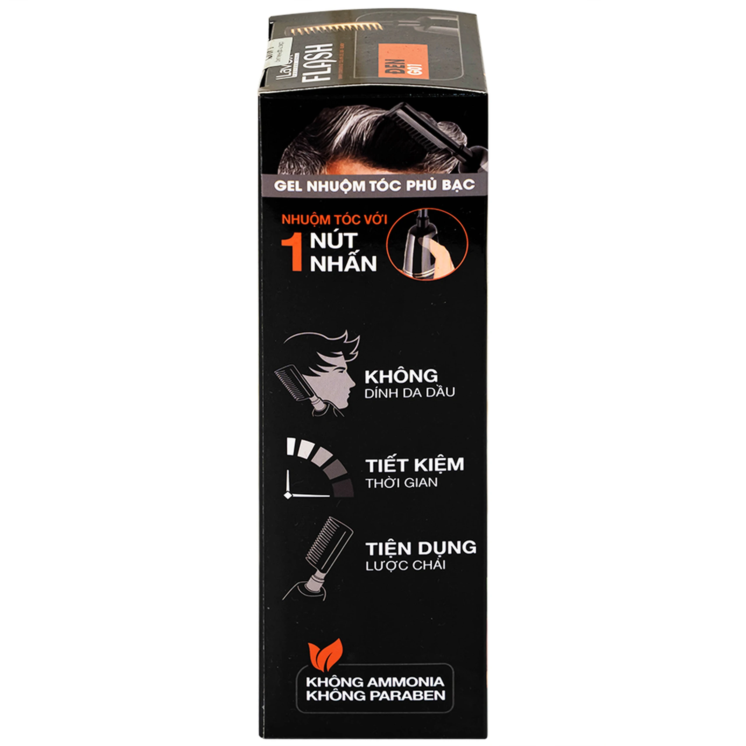 Dầu gội phủ bạc Lavox Flash màu đen G01 (150ml)