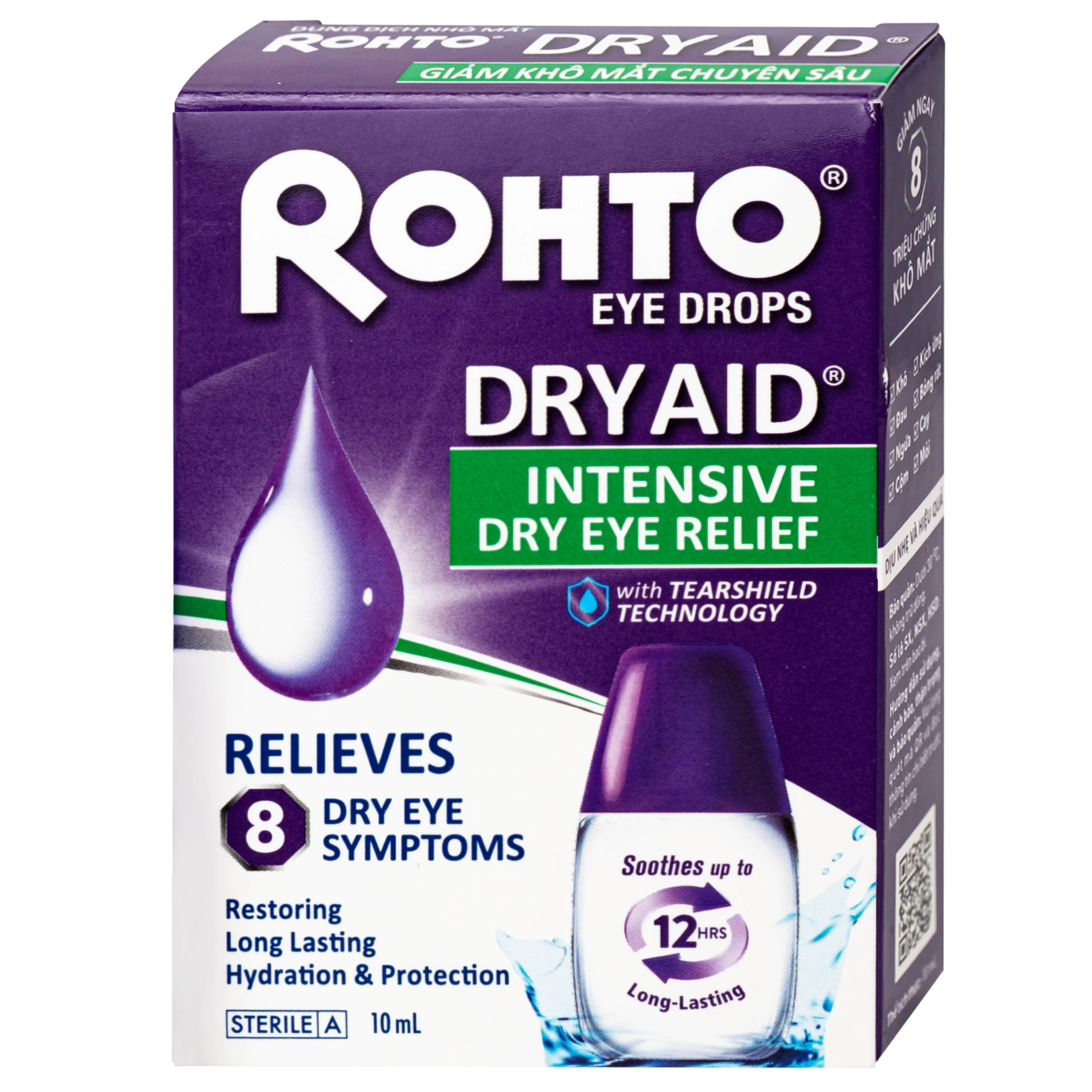 Nhỏ Mắt V.Rohto Dry Aid 10Ml Cấp Ẩm Bảo Vệ Mắt Khỏi Các Triệu Chứng Khô Mắt