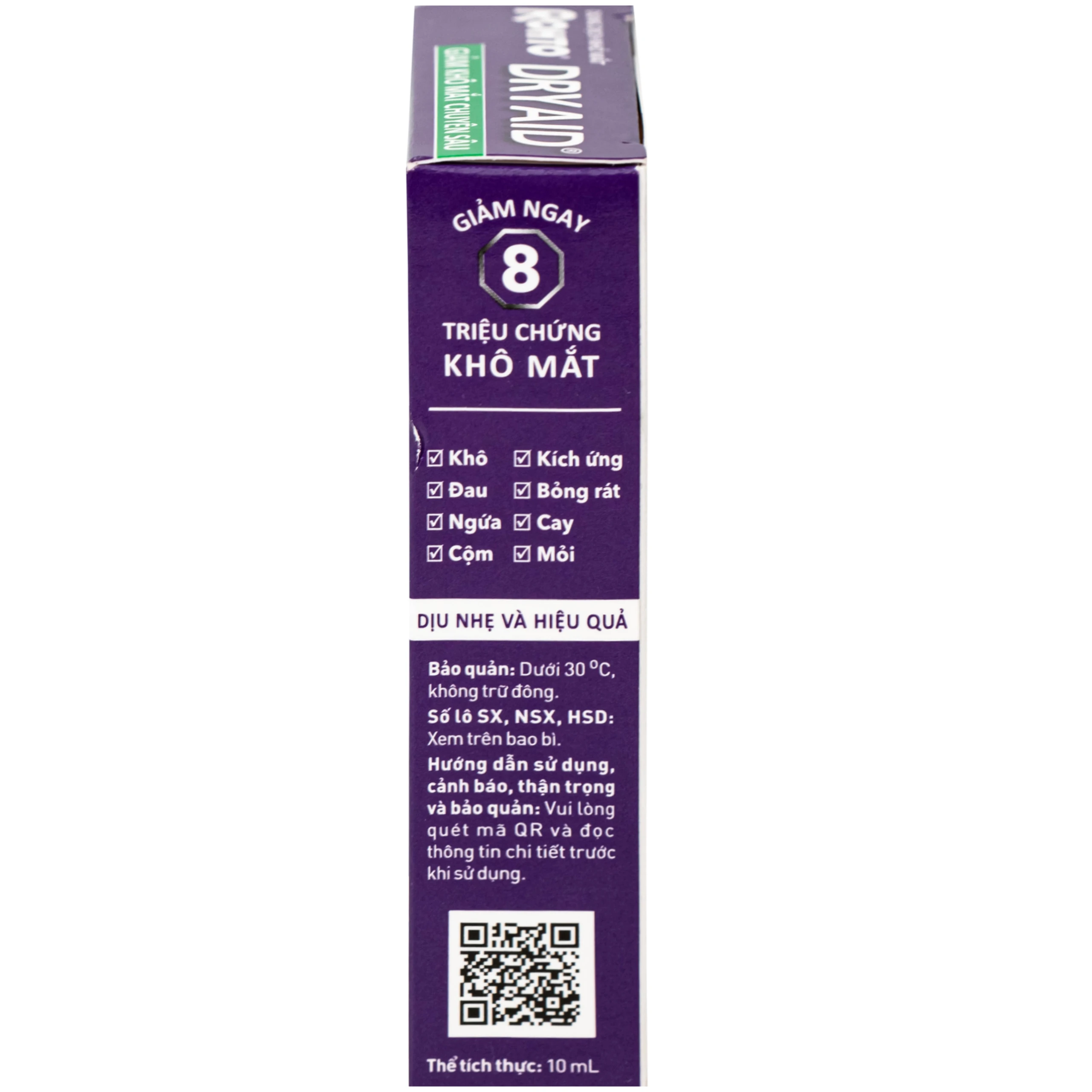 Nhỏ Mắt V.Rohto Dry Aid 10Ml Cấp Ẩm Bảo Vệ Mắt Khỏi Các Triệu Chứng Khô Mắt