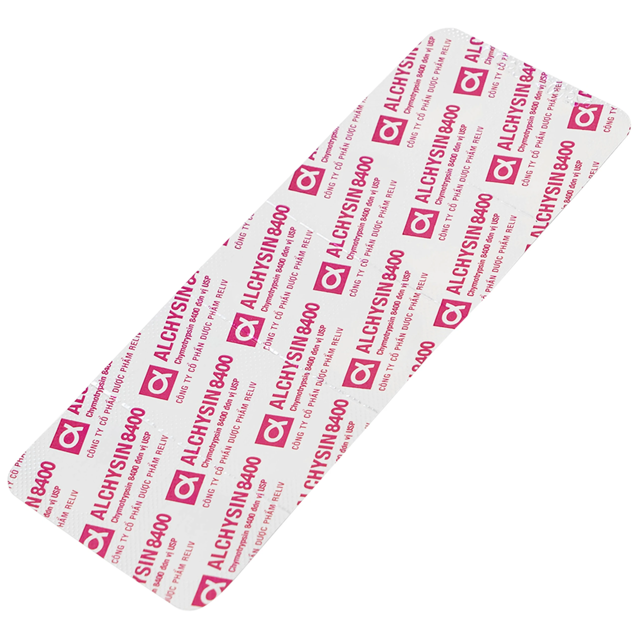 Thuốc Alchysin 8400 Reliv điều trị các trường hợp phù nề sau chấn thương (2 vỉ x 10 viên)