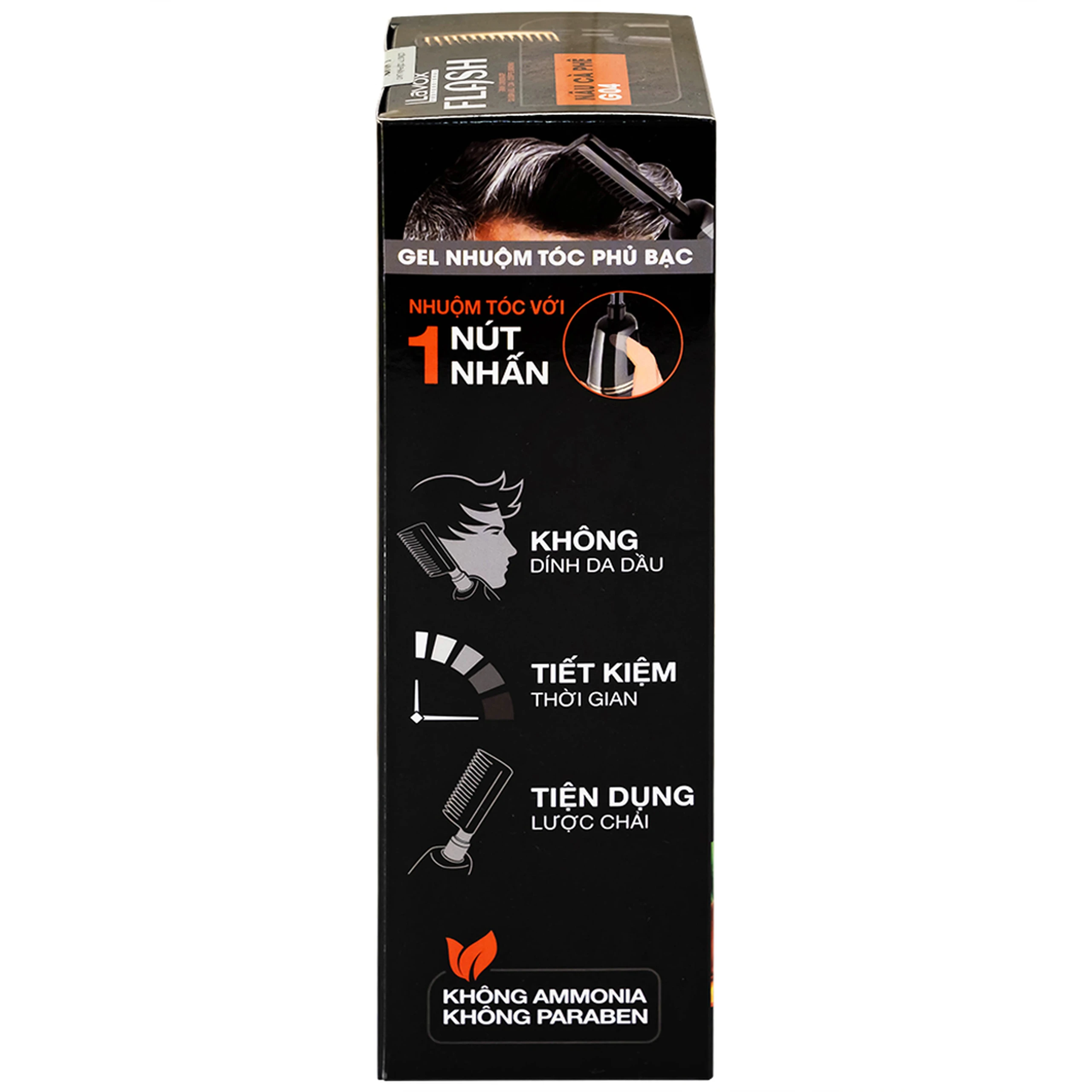 Gội phủ bạc Flash Lavox màu nâu cà phê G04 (150ml)