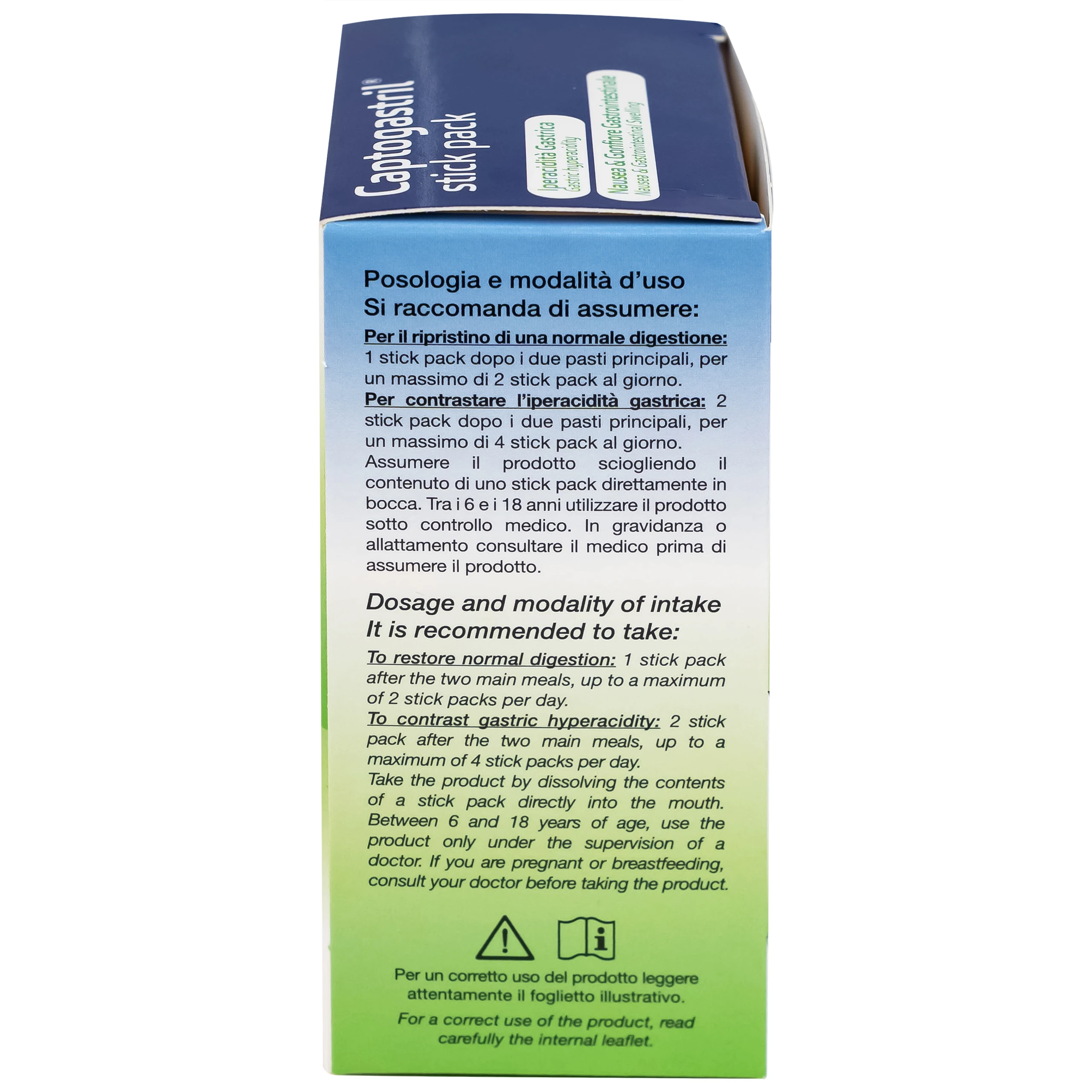 Vi bột Captogastril giảm nhanh acid, đau dạ dày, ợ nóng, đầy hơi, buồn nôn, khó tiêu hộp 20 gói