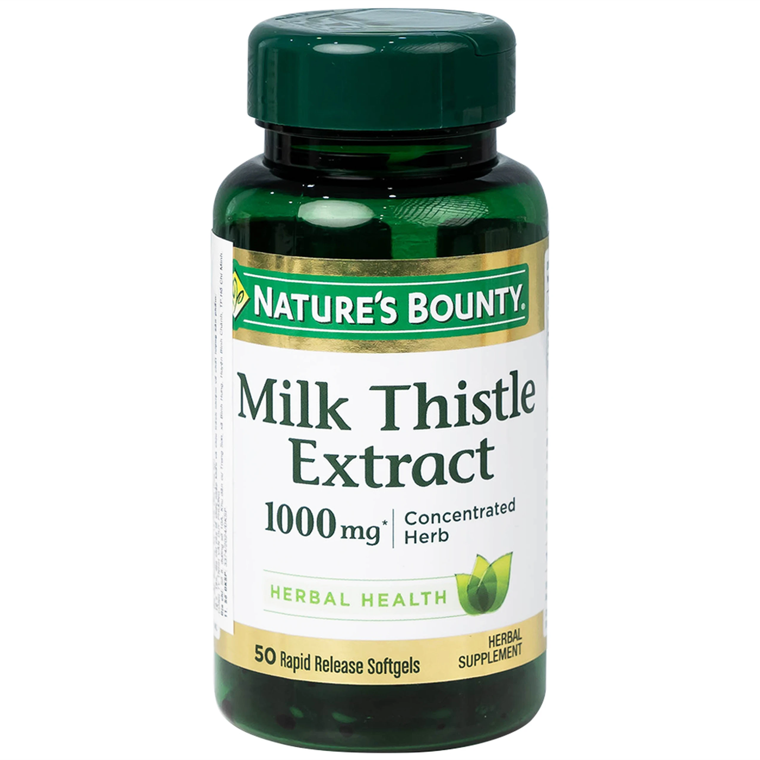 Viên uống hỗ trợ tăng cường chức năng gan, bảo vệ gan Milk Thistle Nature's Bounty (50 viên)