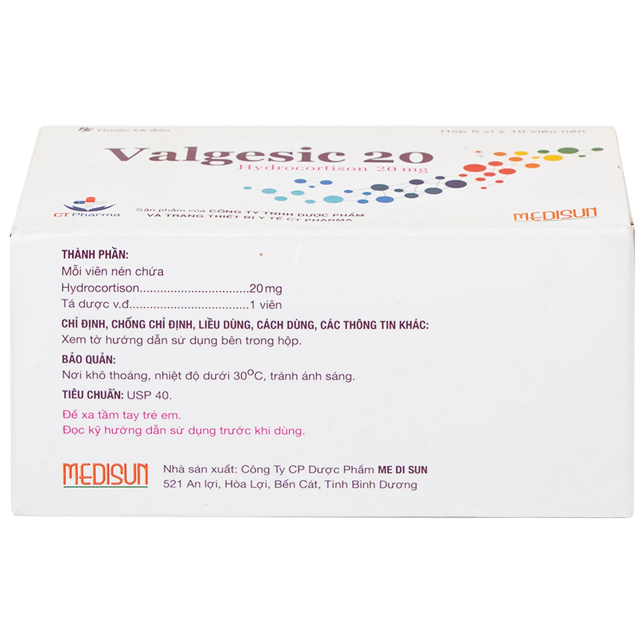 Valgesic 20mg Medisun liệu pháp thay thế tăng sản lượng thận ở trẻ (6 vỉ x 10 viên)