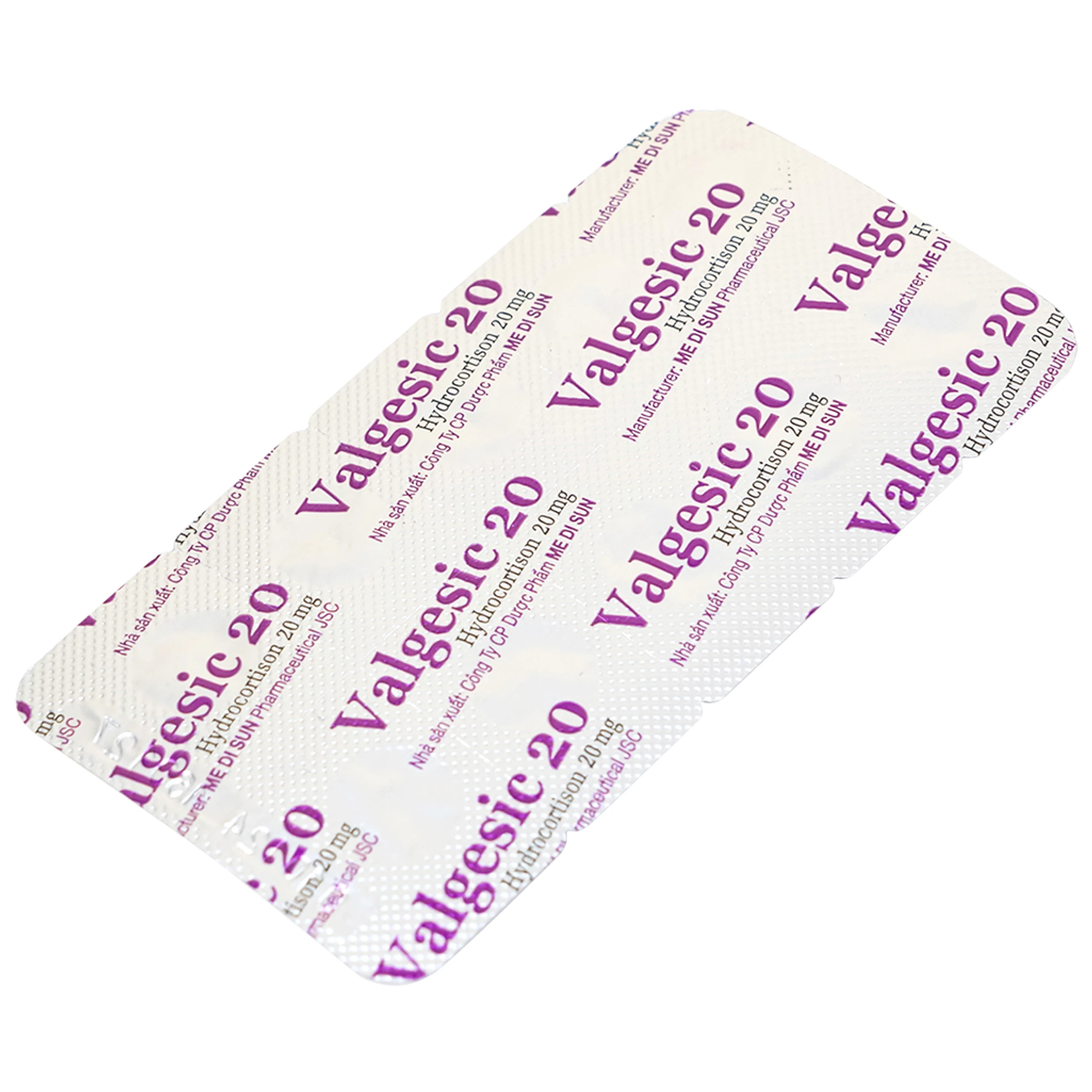 Valgesic 20mg Medisun liệu pháp thay thế tăng sản lượng thận ở trẻ (6 vỉ x 10 viên)