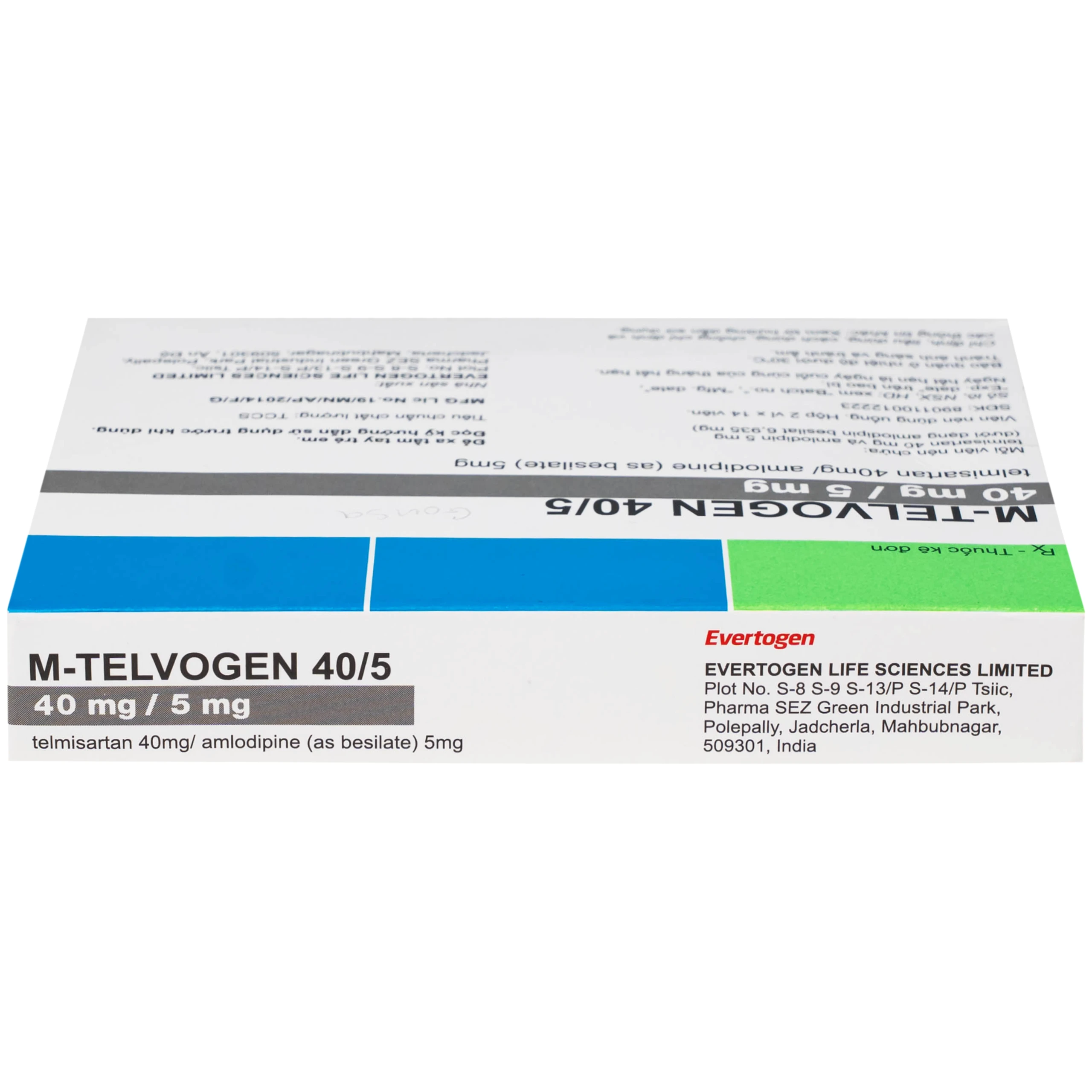 Thuốc M-Telvogen 40/5mg Evertogen điều trị tăng huyết áp (2 vỉ x 14 viên)