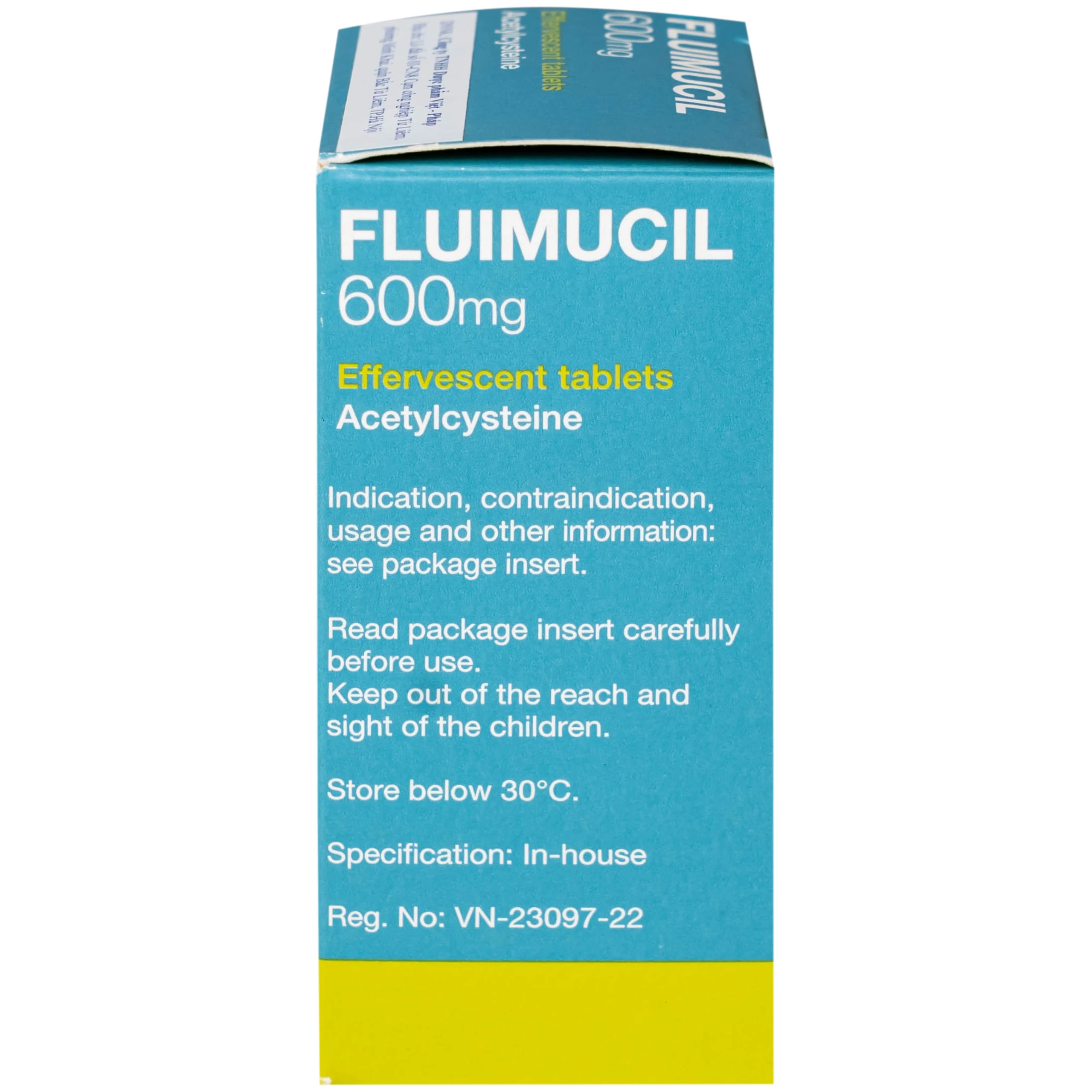 Thuốc Fluimucil 600mg Zambon điều trị bệnh hô hấp kèm tăng tiết đờm nhày (5 vỉ x 2 viên)